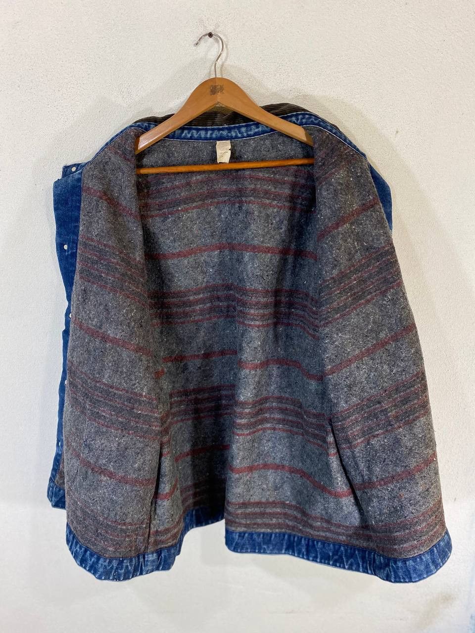 Vintage vintage denim jacket made in usa nice design Size US XXL / EU 58 / 5 - 7 Thumbnail