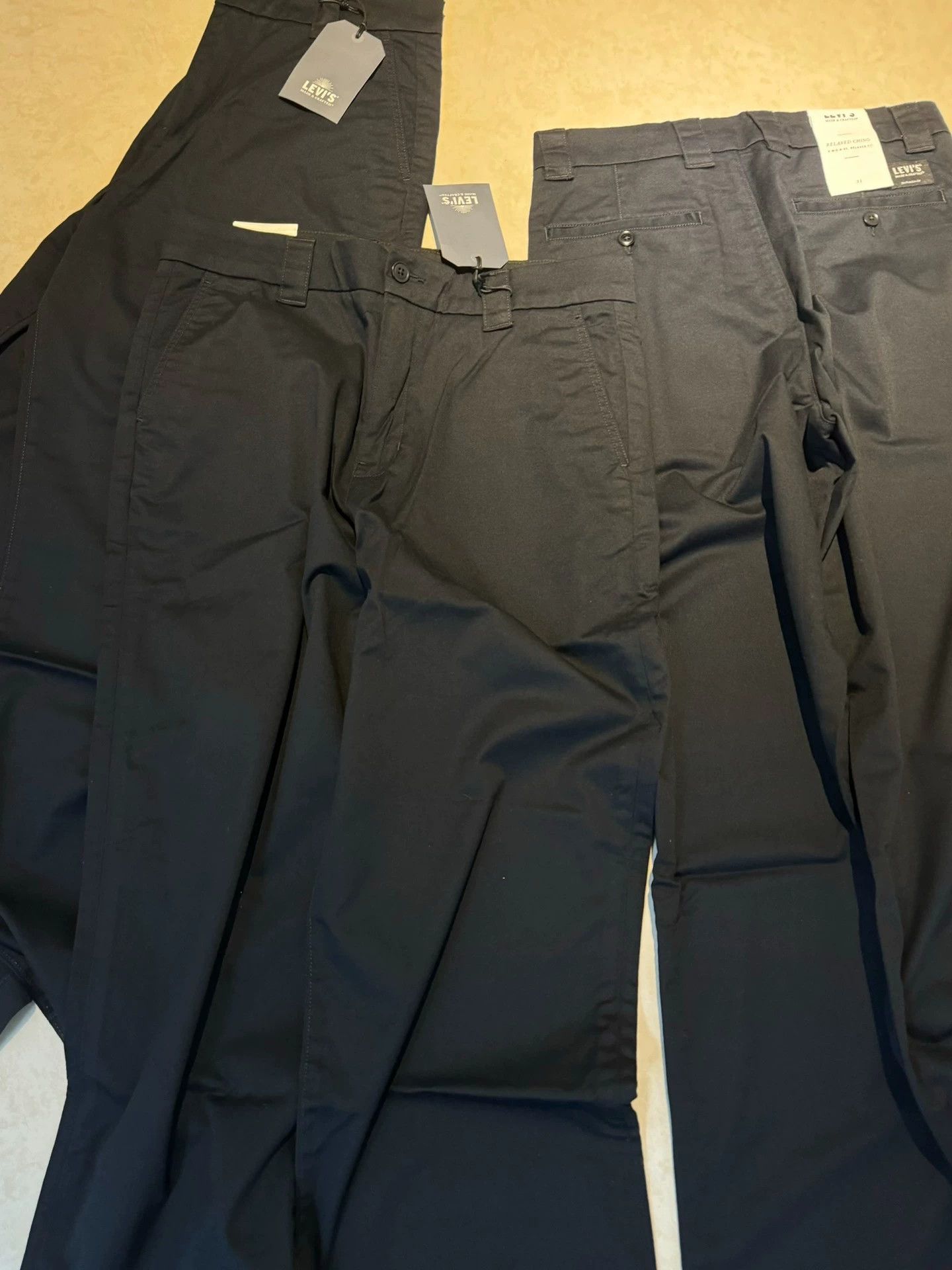Levi's Levi's Black Baggy Wide-Leg Pants Size US 30 / EU 46 - 3 Thumbnail