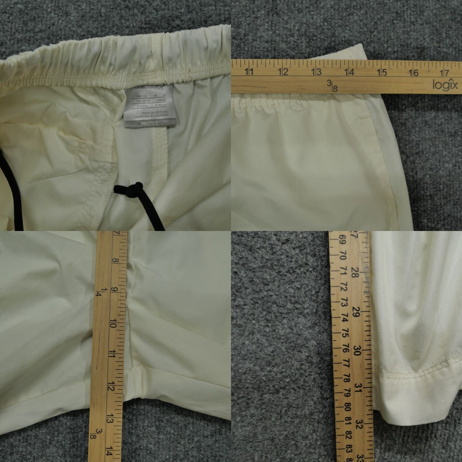 Nike VINTAGE Nike Pants Womens M White Cream Windbreaker Y2K Track Pants Size 32" / US 10 / IT 46 - 8 Thumbnail