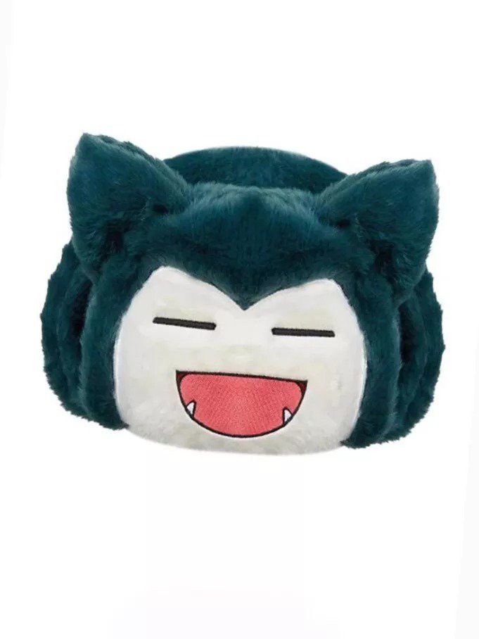 Japanese Brand Vintage Snorlax Blue Ushanka Autumn Winter Warm Hat Size ONE SIZE - 2 Thumbnail
