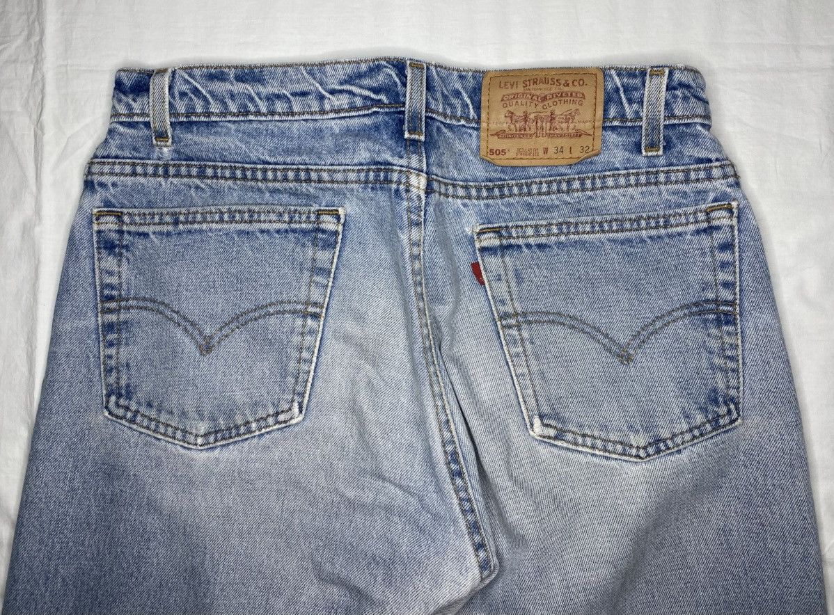 Levi's VTG Levis 505 Jeans 34x32 Stonewash Straight Leg Blue Denim Size US 34 / EU 50 - 4 Thumbnail