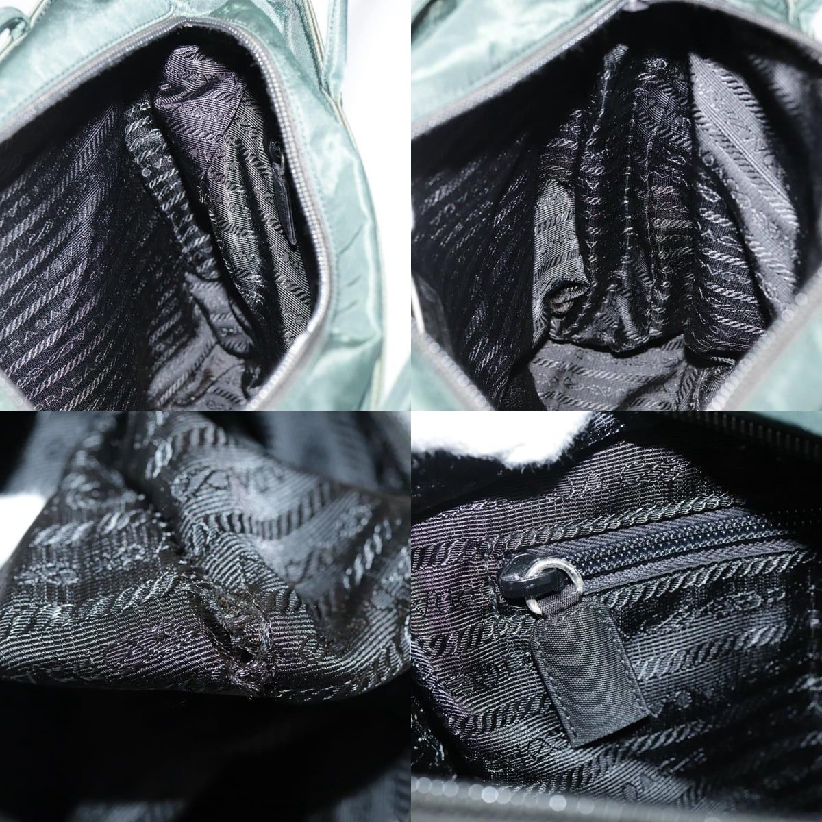 Prada PRADA Tote Bag Nylon Green Size ONE SIZE - 12 Thumbnail