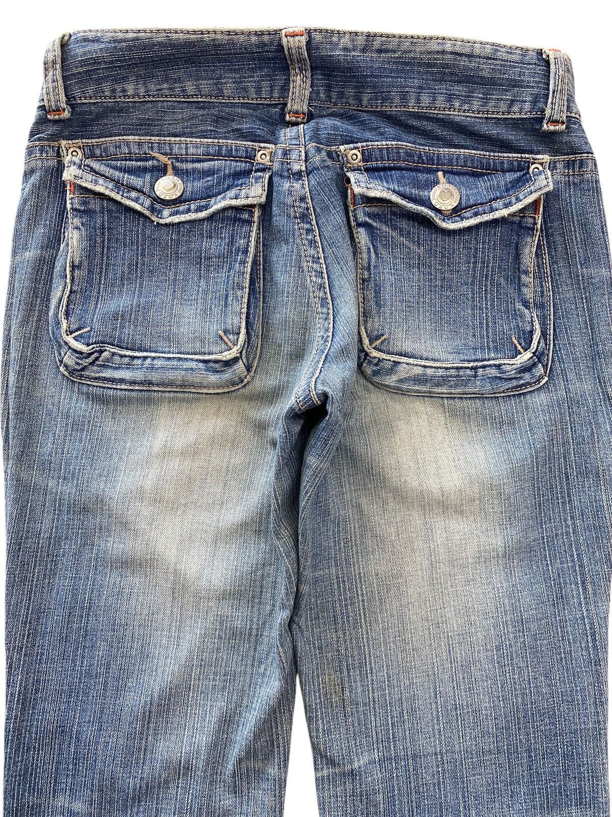 XOXO Xoxo Jeans Faded Wash Style Flare Jeans Size 29" - 4 Thumbnail
