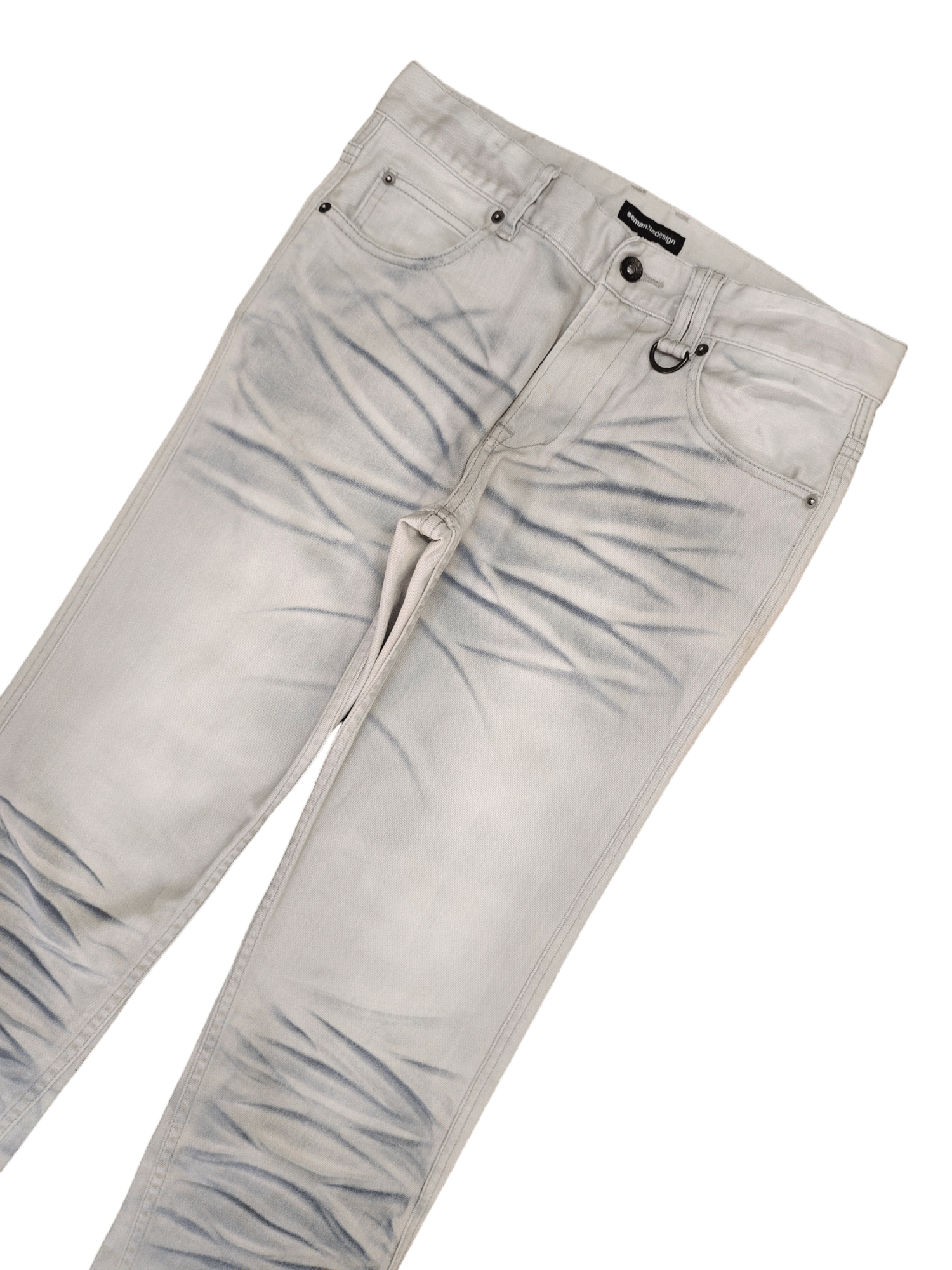 semanticdesign Semantic Design Clawmark Charcoal Design Denim Jeans Size US 31 - 5 Thumbnail