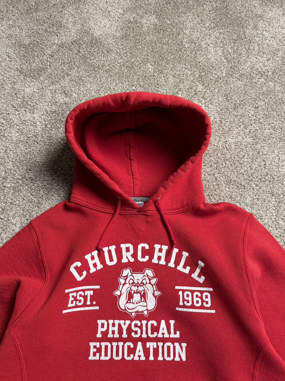 Russell Athletic RED VINTAGE STYLE “PHYS ED” RUSSELL ATHLETIC HOODIE Size US M / EU 48-50 / 2 - 2 Thumbnail