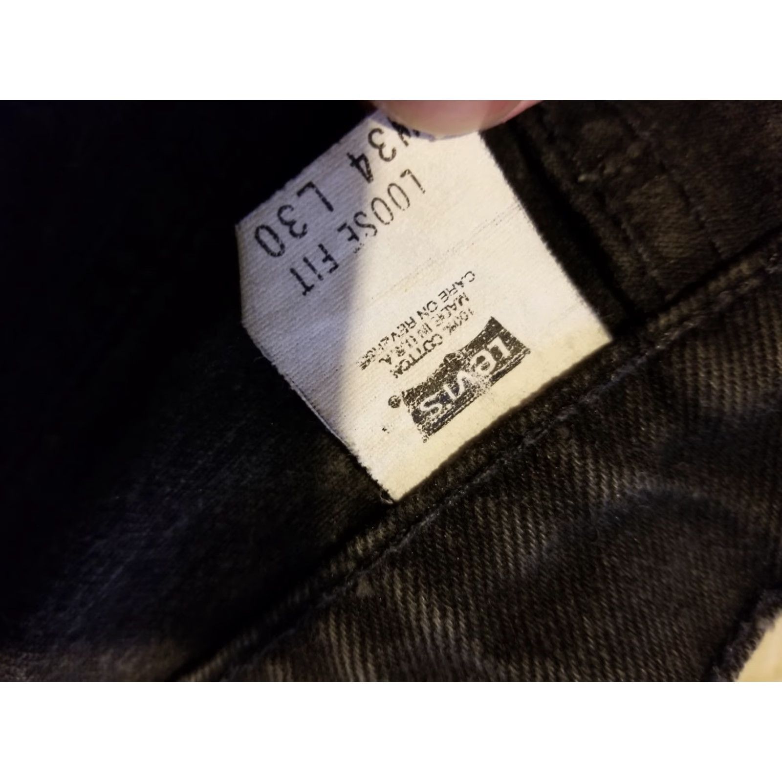 Levi's VINTAGE Levi's 545 Jeans Mens 34x30 Black Straight Denim 5-Pocket Regular Fit Pants Size US 34 / EU 50 - 7 Thumbnail
