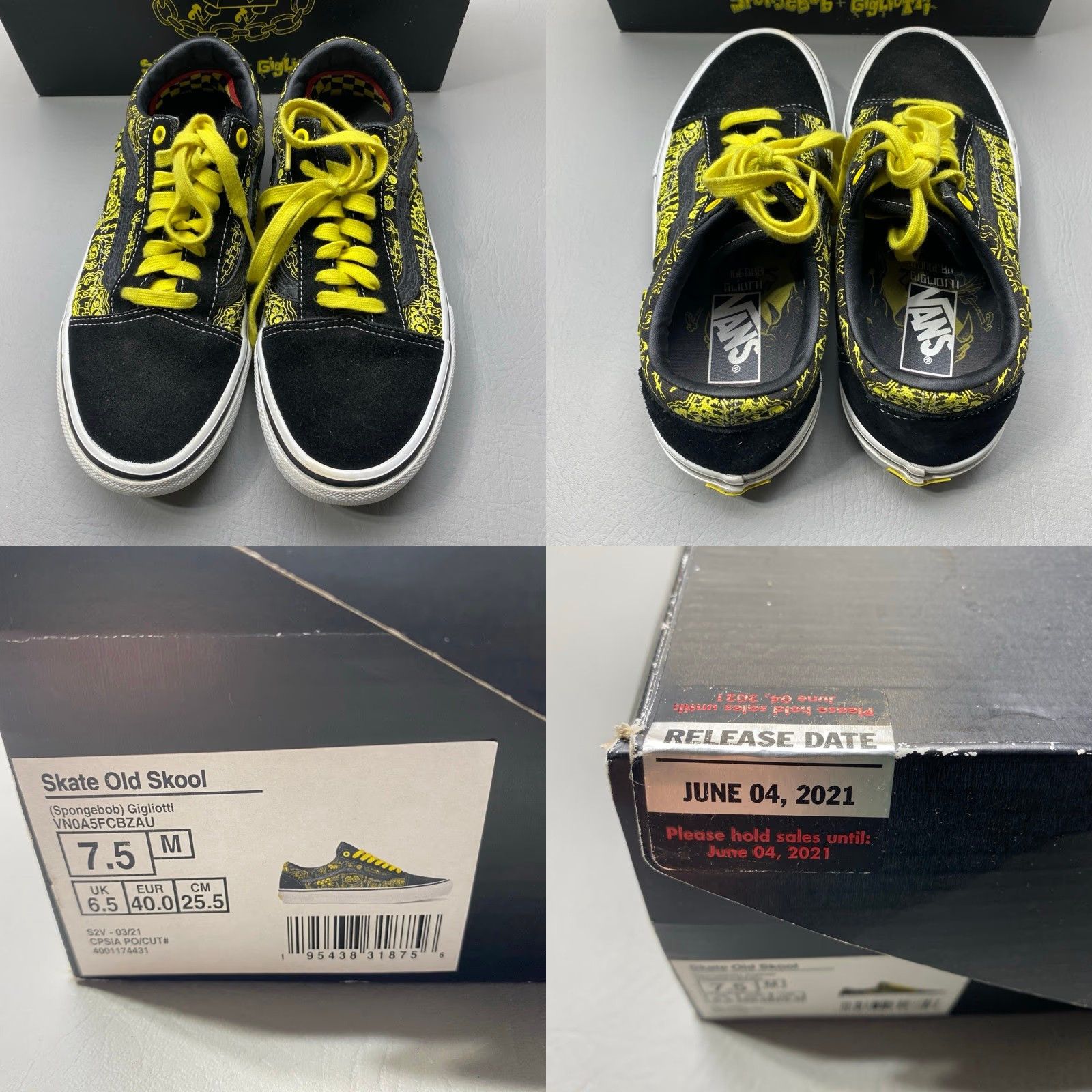 Vans VANS Old Skool Mike Gigliotti SpongeBob x Vans Off The Wall Men's Size 7.5 Women's 9 Size US 8 / IT 38 - 8 Thumbnail