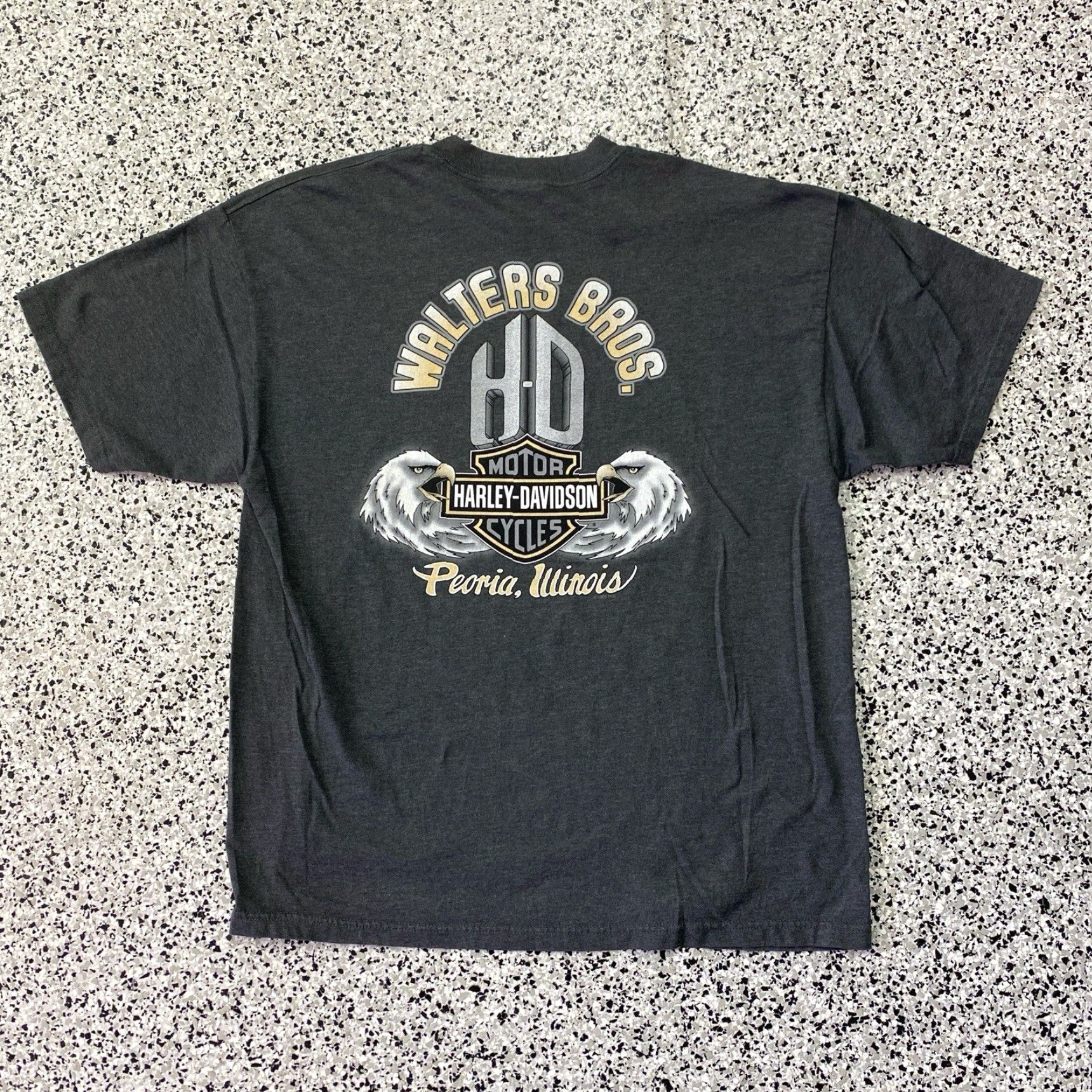 Harley Davidson VINTAGE Harley-Davidson Shirt Mens XL Gray Graphic Print Motorcycle Tee 2000s-2009s Size US XL / EU 56 / 4 - 4 Thumbnail