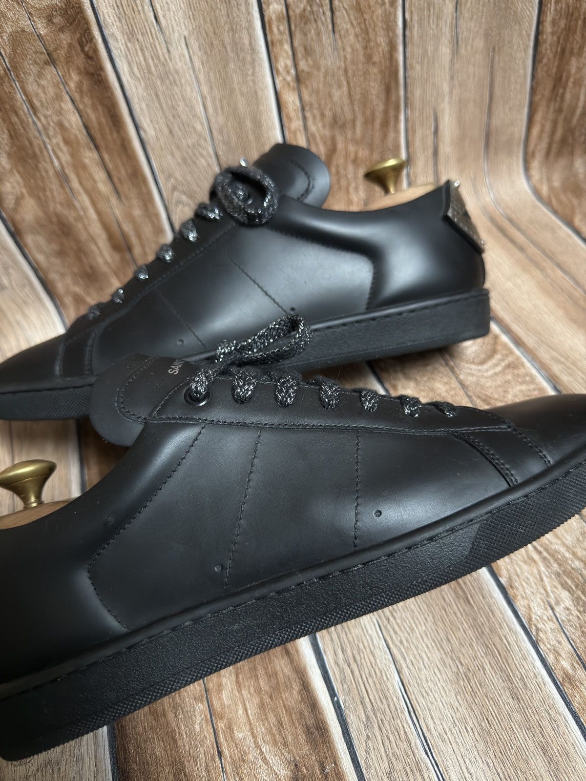 Hedi Slimane × Saint Laurent Paris Sl/01 court classic sneakers Size US 8.5 / EU 41-42 - 6 Thumbnail