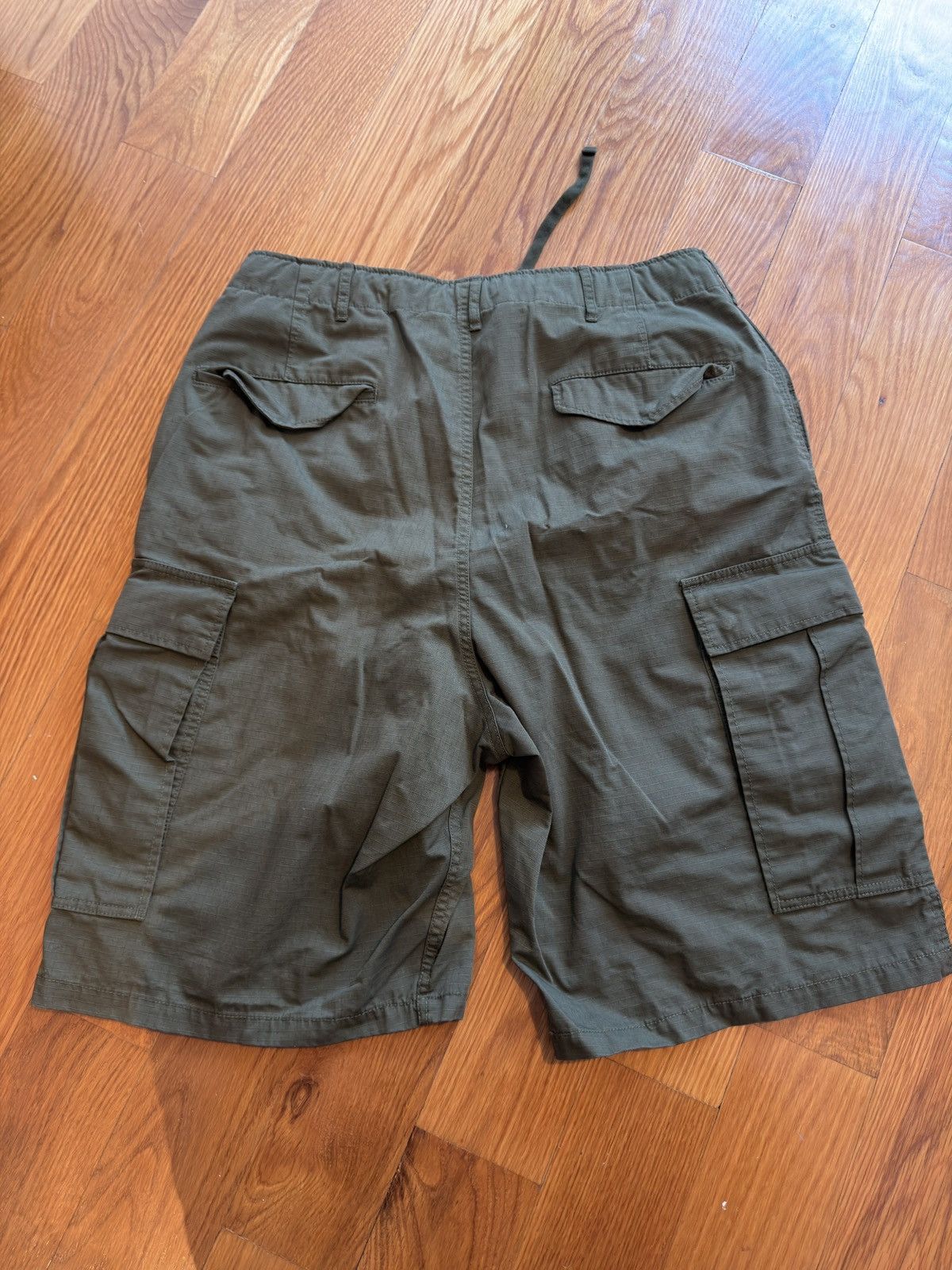 Beams Japan Beams Ripstop Olive Cargo Shorts Size US 34 / EU 50 - 3 Thumbnail