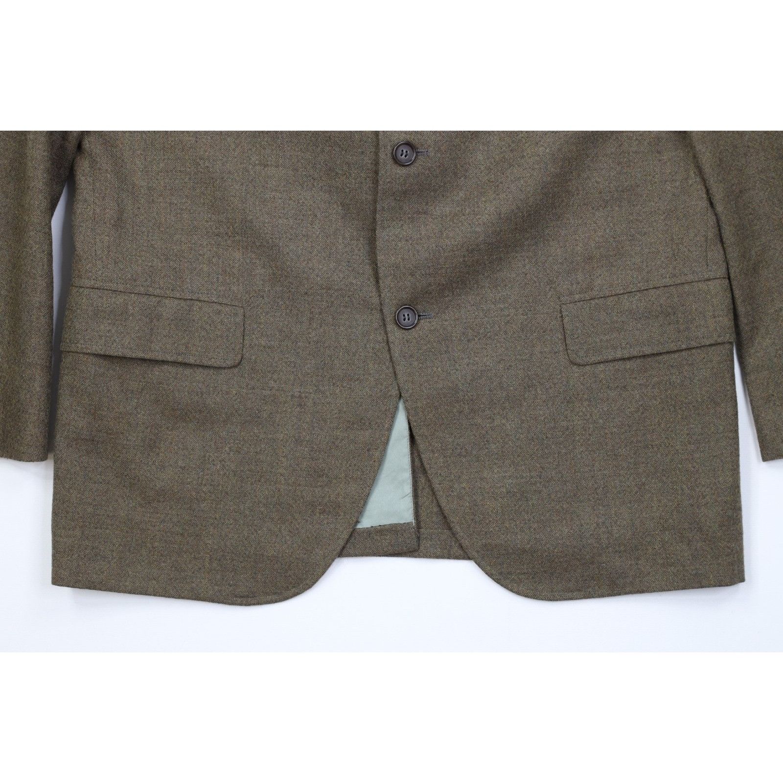 Vintage Vintage 60s Streetwear Wool Tweed 2 Piece Suit Wedding Size 38R - 5 Thumbnail