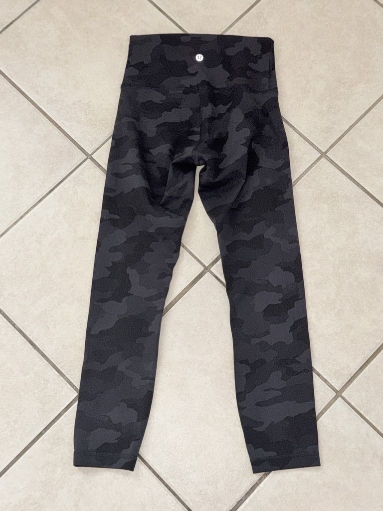 Lululemon Lululemon Wunder Train HR Crop Tight 23” Camo Gray SIZE 4 Size 27" / US 4 / IT 40 - 5 Thumbnail