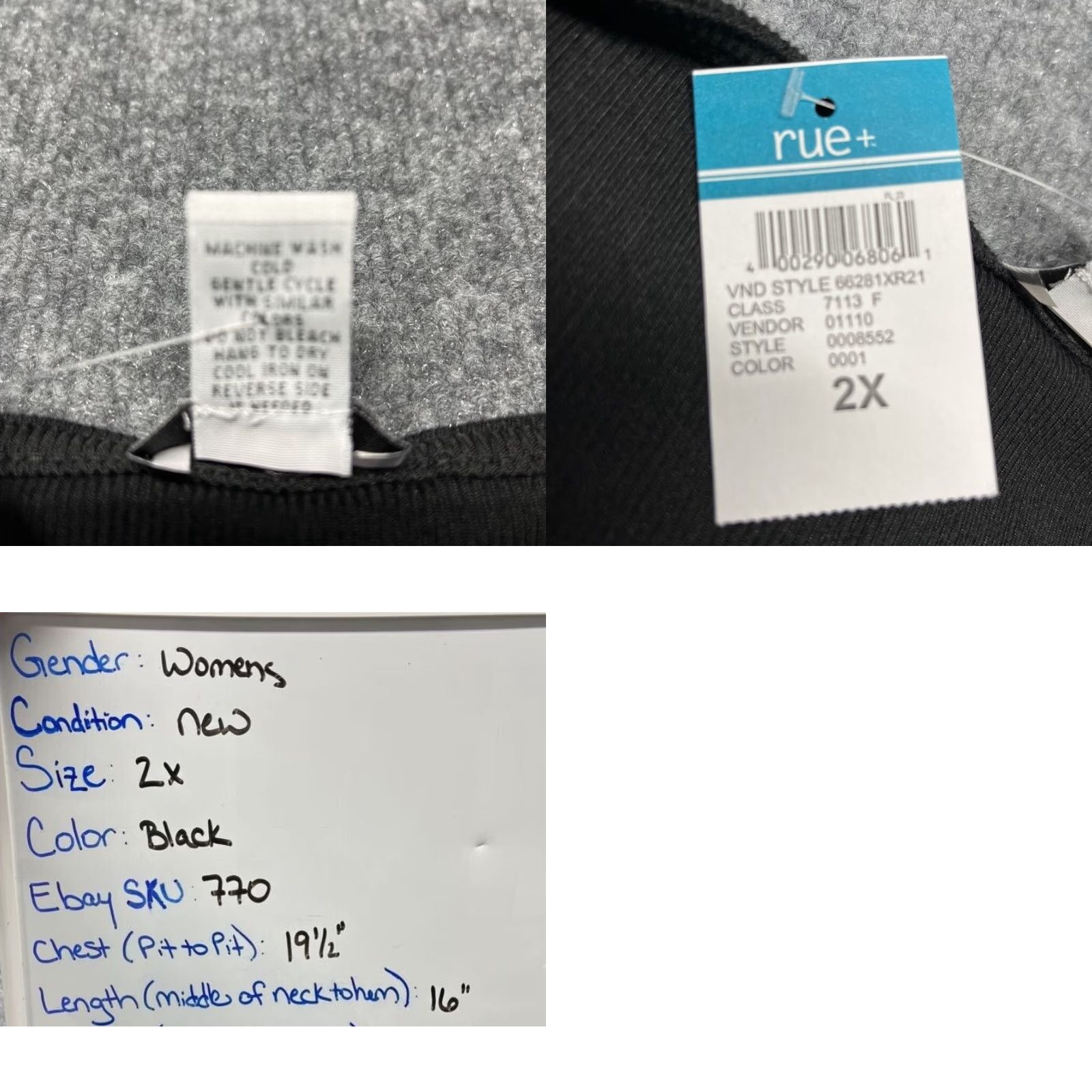 Vintage Rue21 Tank Top Womens Plus 2X Black Sleeveless Stretch Basic Tank Top 2X Womens Black Streetwear Casual 90s Inspired Size XXL / US 16-18 / IT 52-54 - 8 Thumbnail