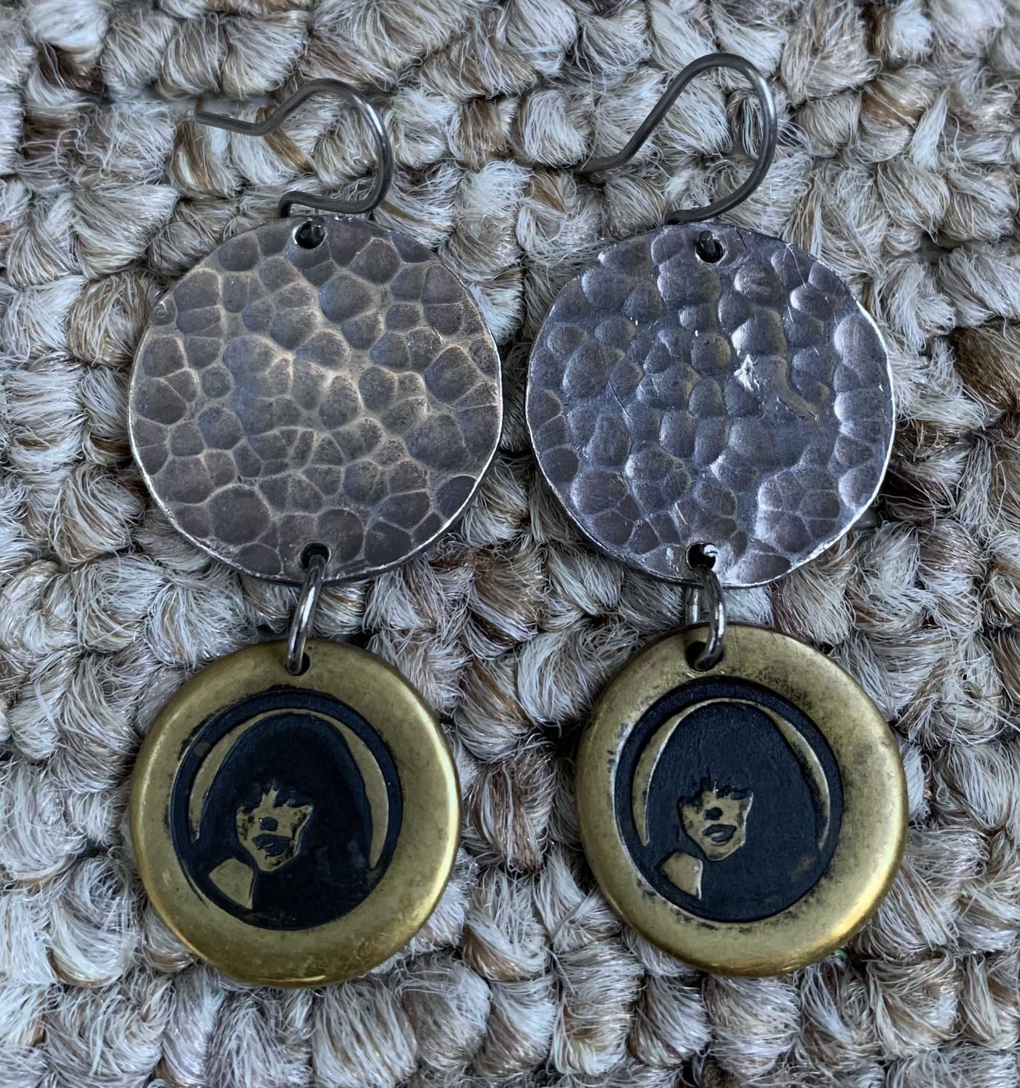 Hysteric Glamour Hysteric Glamour Sterling Silver Rocker Girl Earrings Size ONE SIZE - 1 Thumbnail
