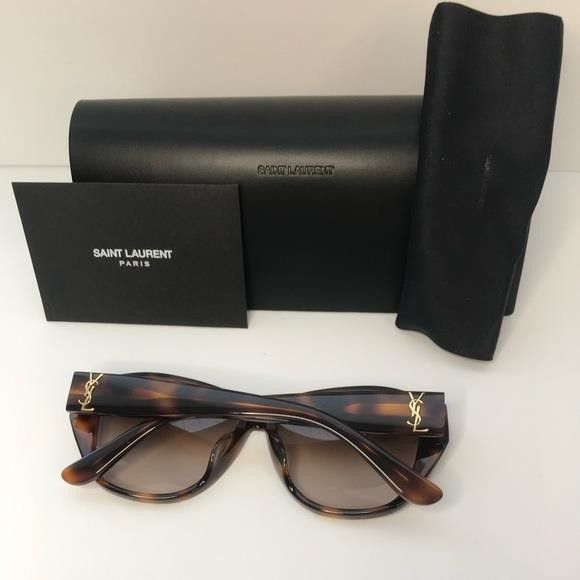 Yves Saint Laurent 💯- New Authentic Saint Laurent SLM8 Cat Eye Havana Brown Fr Size ONE SIZE - 14 Thumbnail