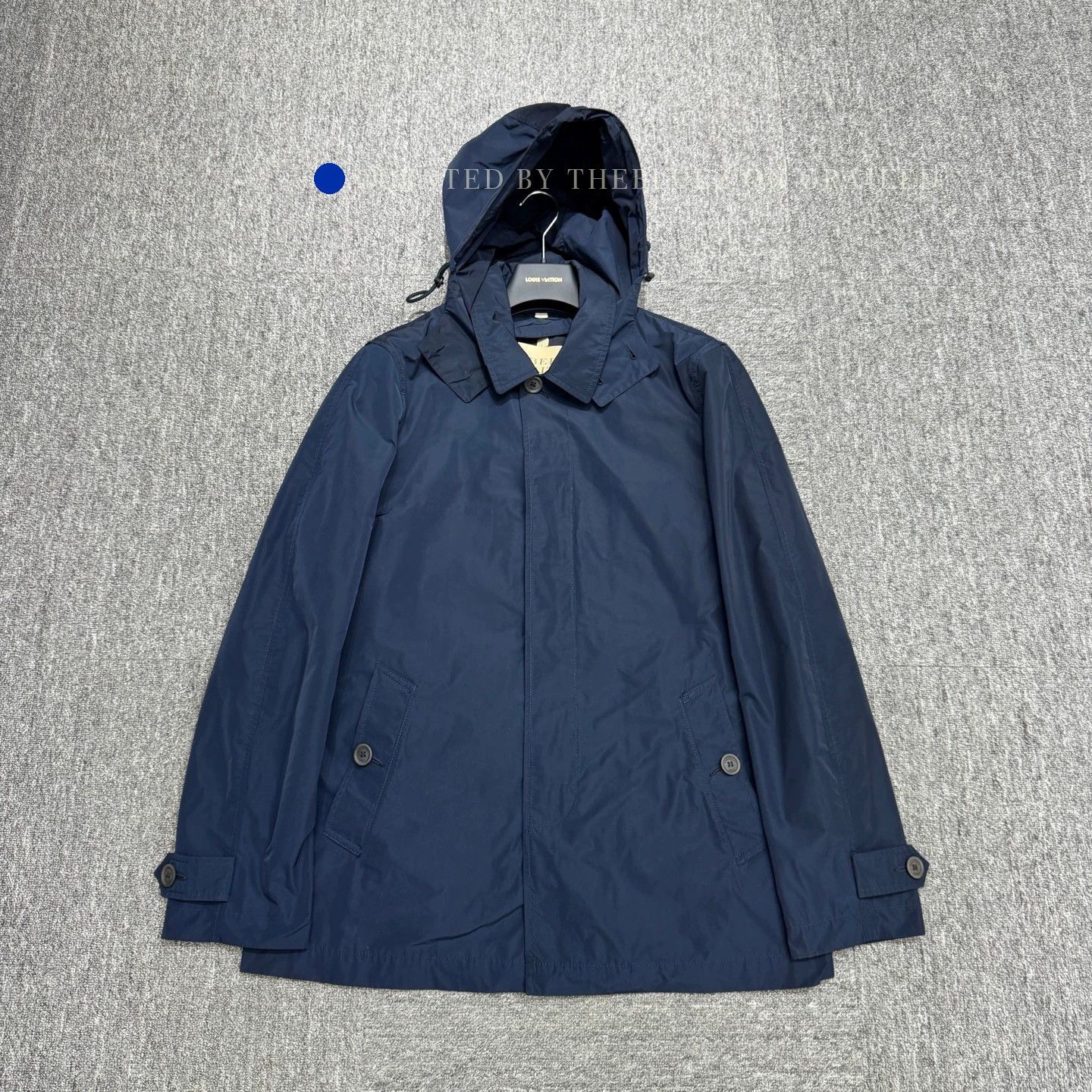 Burberry Classic Blue Trench with Removable Wool Liner Size US L / EU 52-54 / 3 - 1 Thumbnail