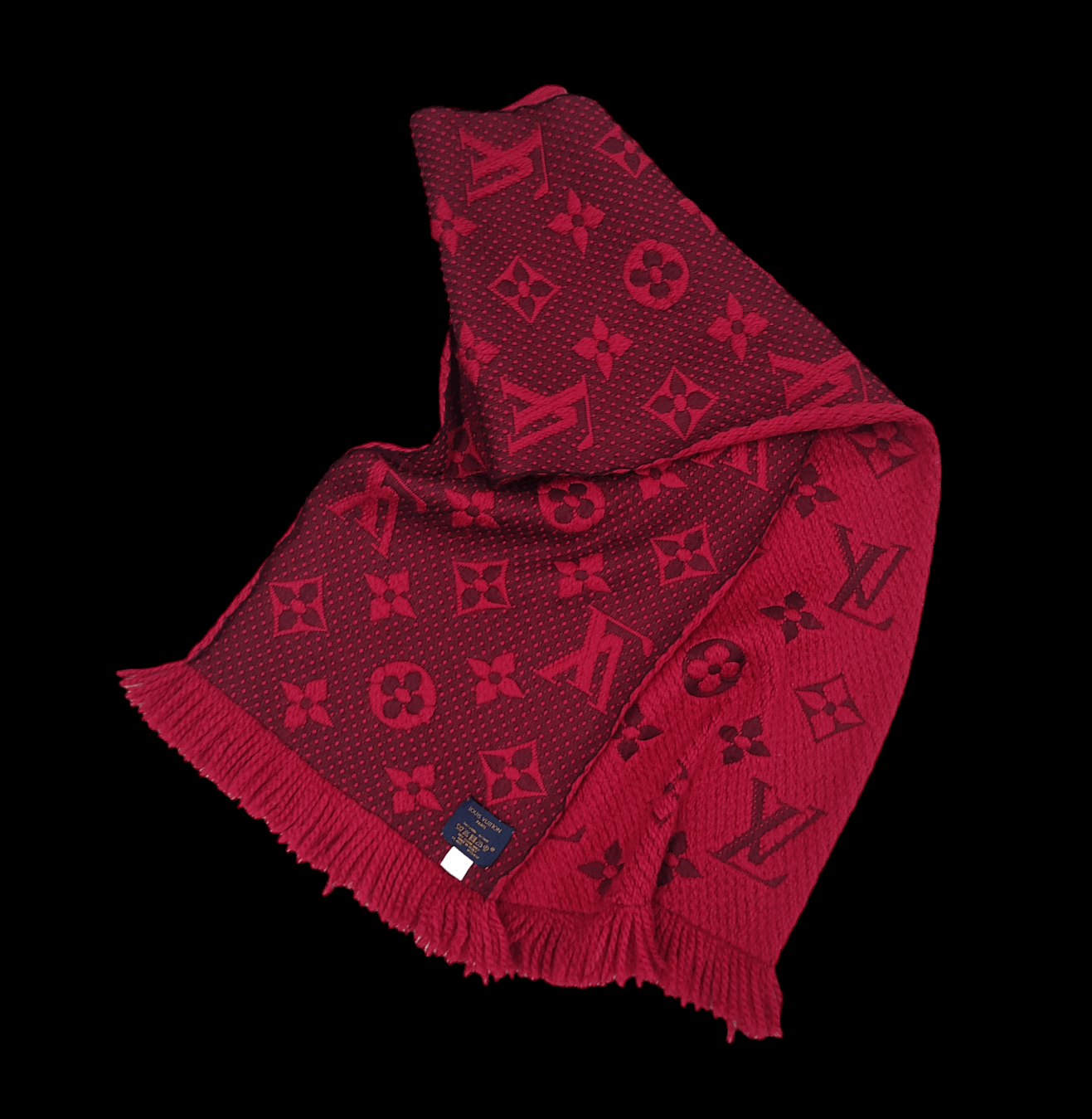 Louis Vuitton LOUIS VUITTON Logomania Monogram Wool Silk Wrap Scarf Size ONE SIZE - 1 Thumbnail