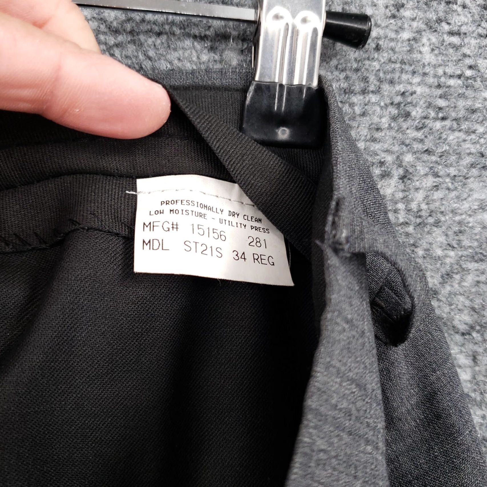 Theory Theory Mens Dress Pants 34 Gray Mid-Rise Straight Leg Flat Front Business Casual Pants Size US 34 / EU 50 - 4 Thumbnail