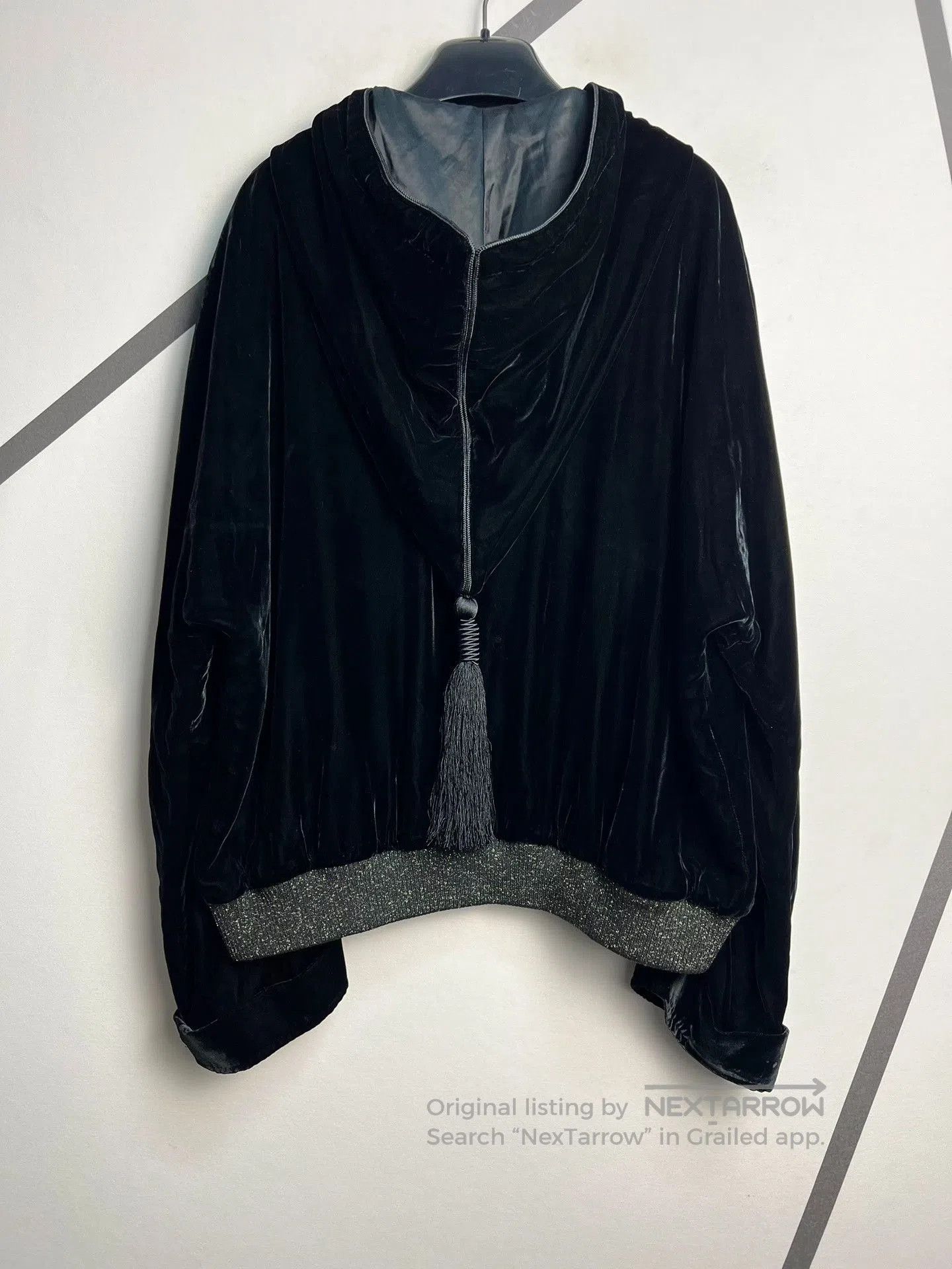 Saint Laurent Paris Saint Laurent 20SS Runway Black Velvet Hooded Jacket. Size US L / EU 52-54 / 3 - 2 Thumbnail