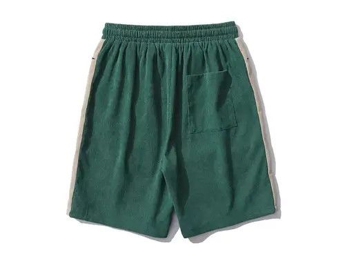 VIBE Retro distressed corduroy heavily embroidered shorts Size US 32 / EU 48 - 4 Thumbnail