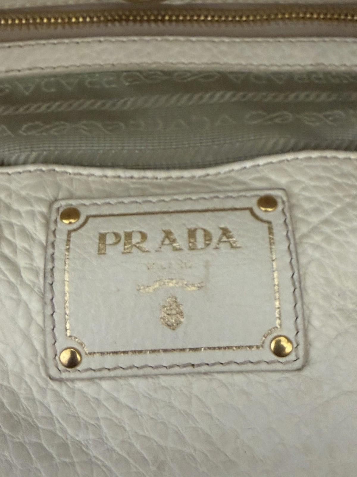 Prada Prada Vitello Daino Bauletto Leather Shoulder Doctor Handbag Size ONE SIZE - 10 Thumbnail