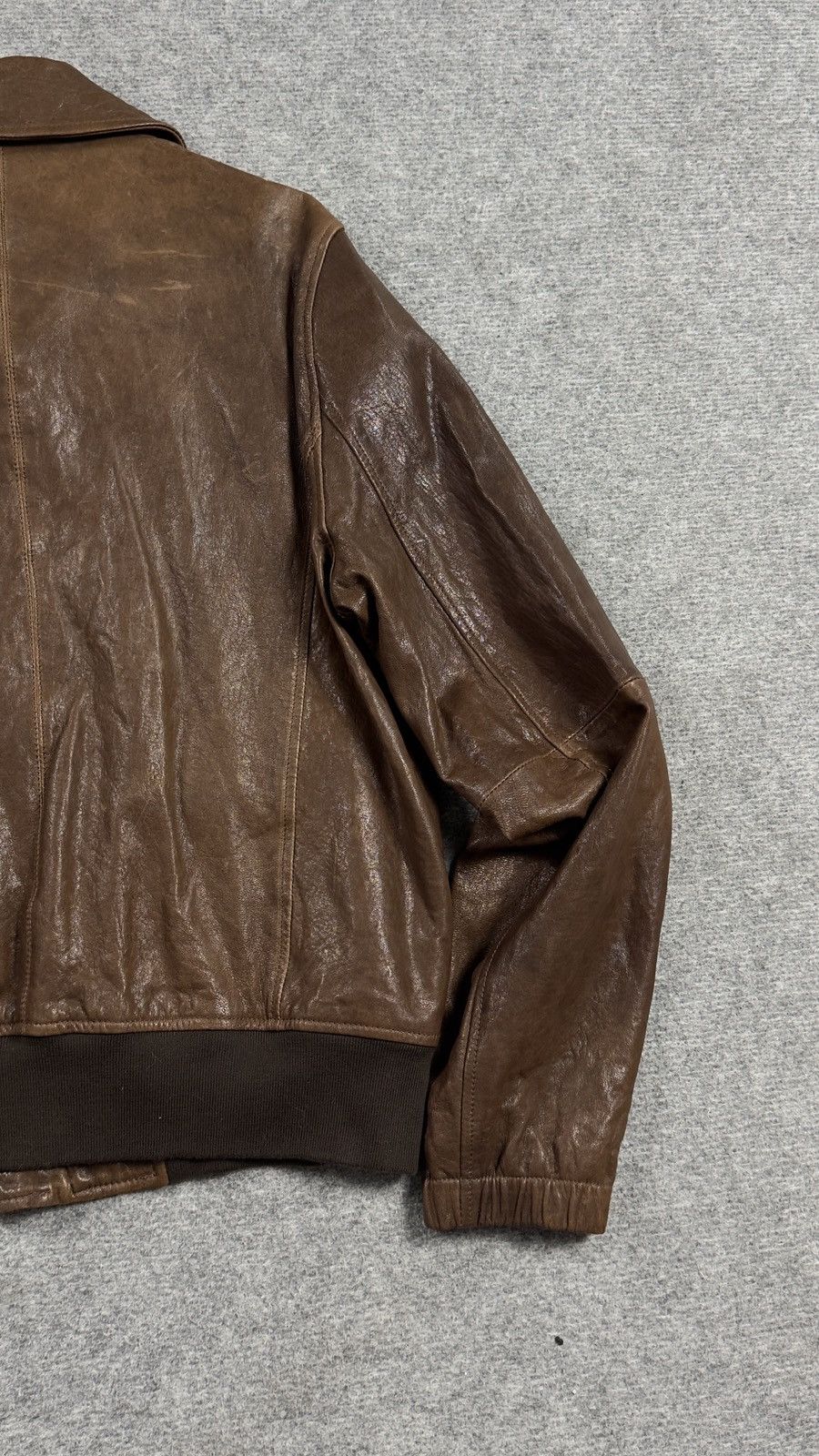 Ralph Lauren Vintage Polo Jeans Ralph Lauren A-2 Leather Bomber Jacket XL Size US XL / EU 56 / 4 - 14 Thumbnail