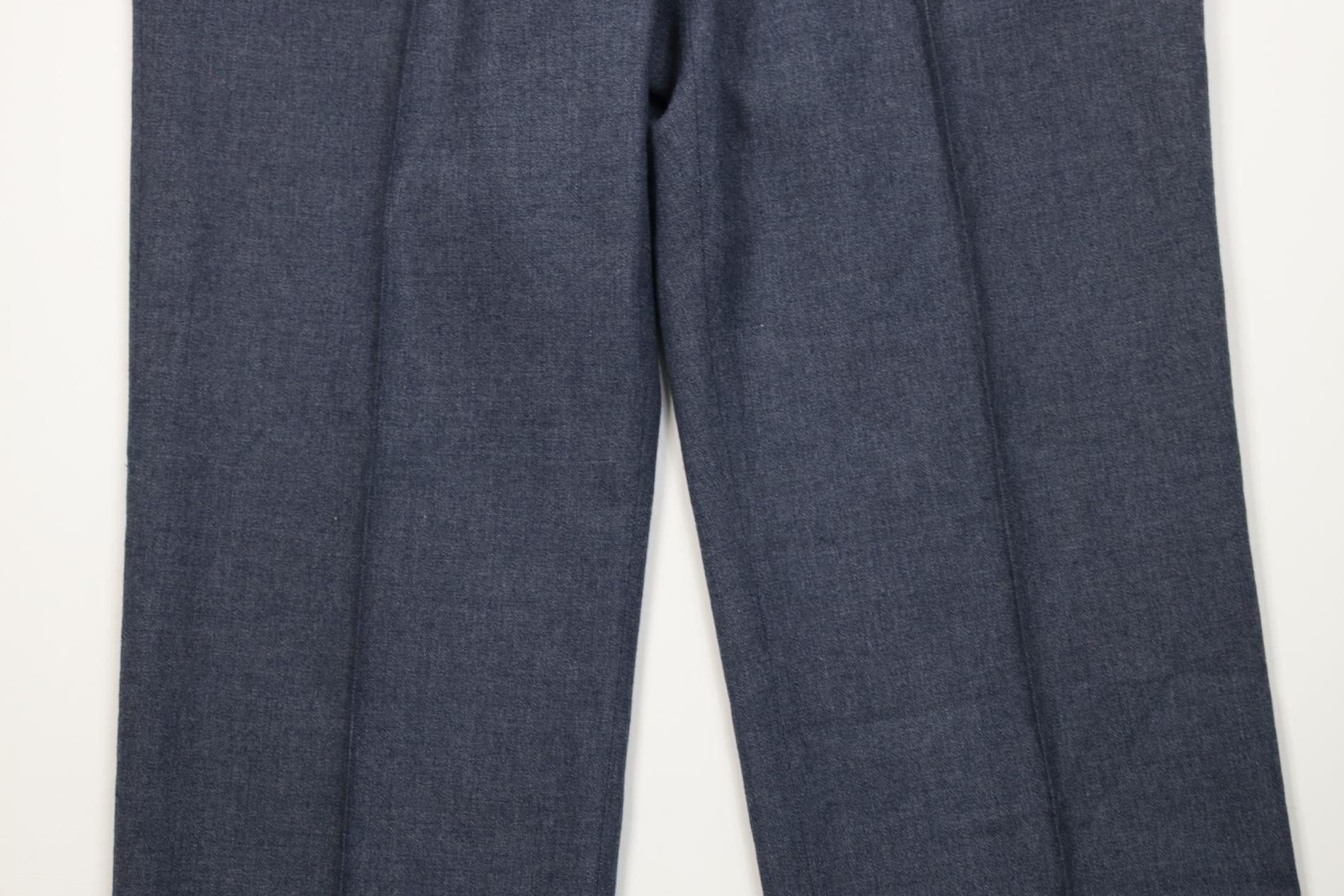 Vintage Vintage 70s Streetwear Blend Knit Wide Leg Chino Pants Size US 36 / EU 52 - 3 Thumbnail