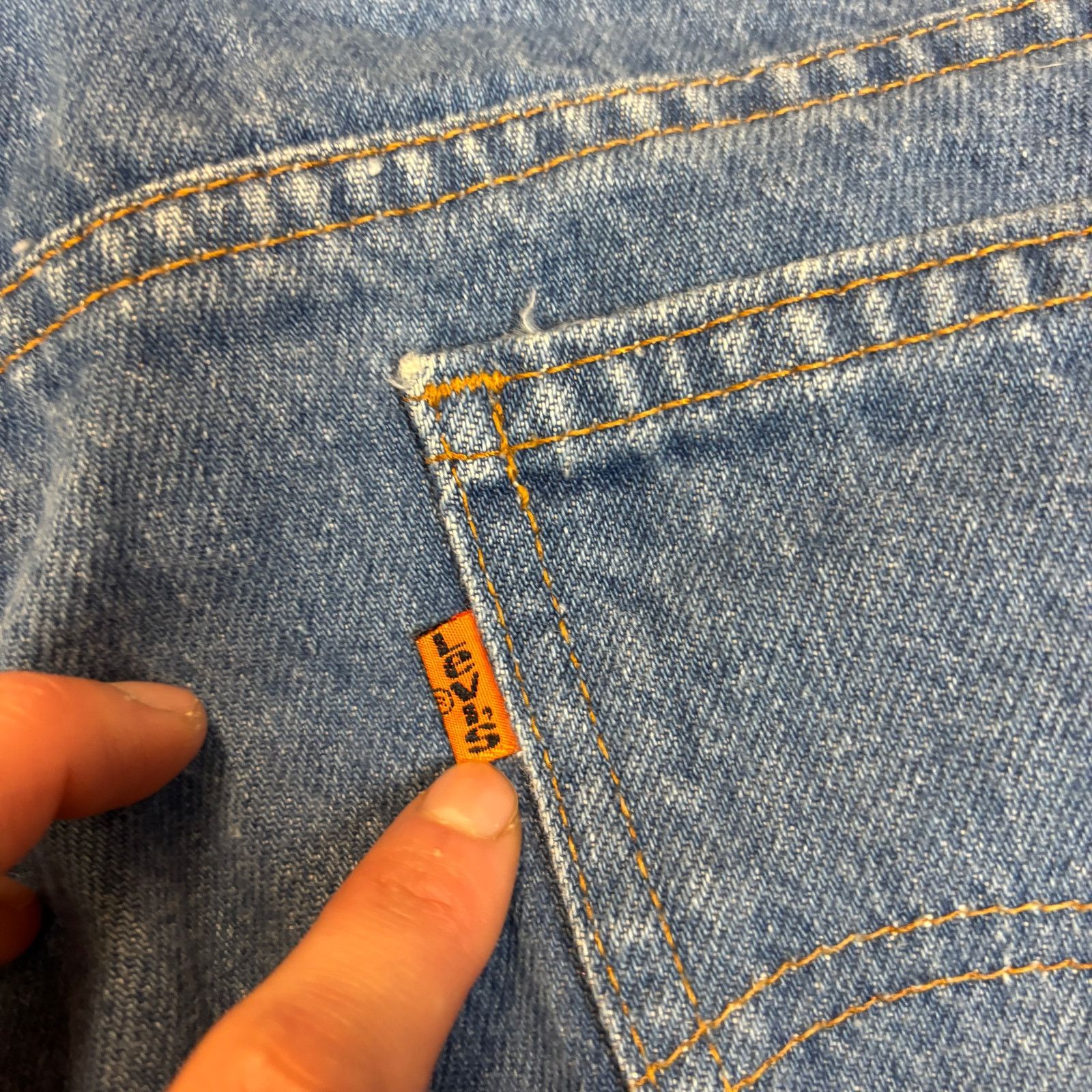 Levi's Vintage 90s Levi's 505 Orange Tab Jeans Men's 38x30 (36x30) Size US 38 / EU 54 - 4 Thumbnail