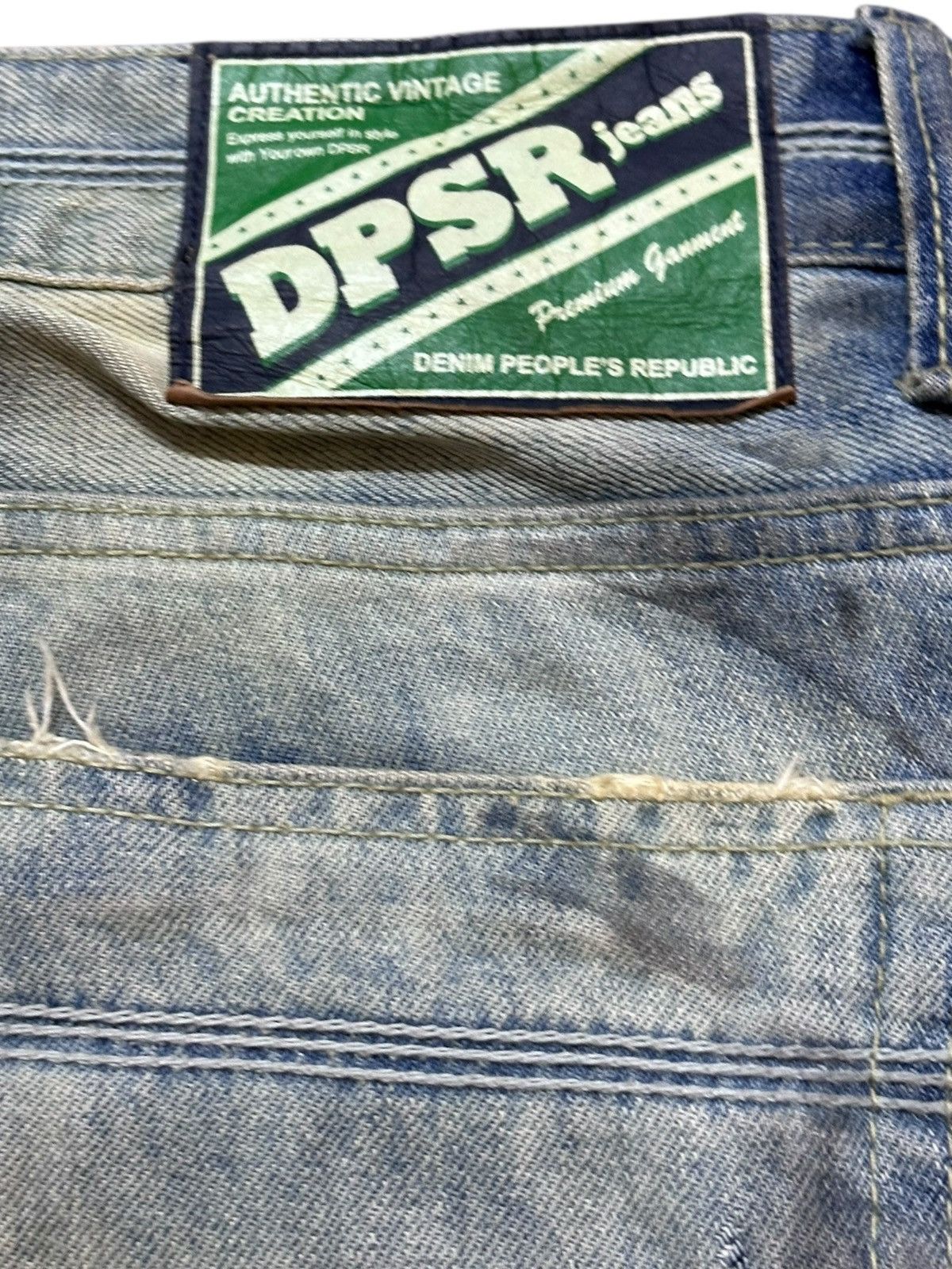 DSRCV Vintage DPSR Faded Mudwash Grunge Distressed Denim Size US 30 / EU 46 - 6 Thumbnail