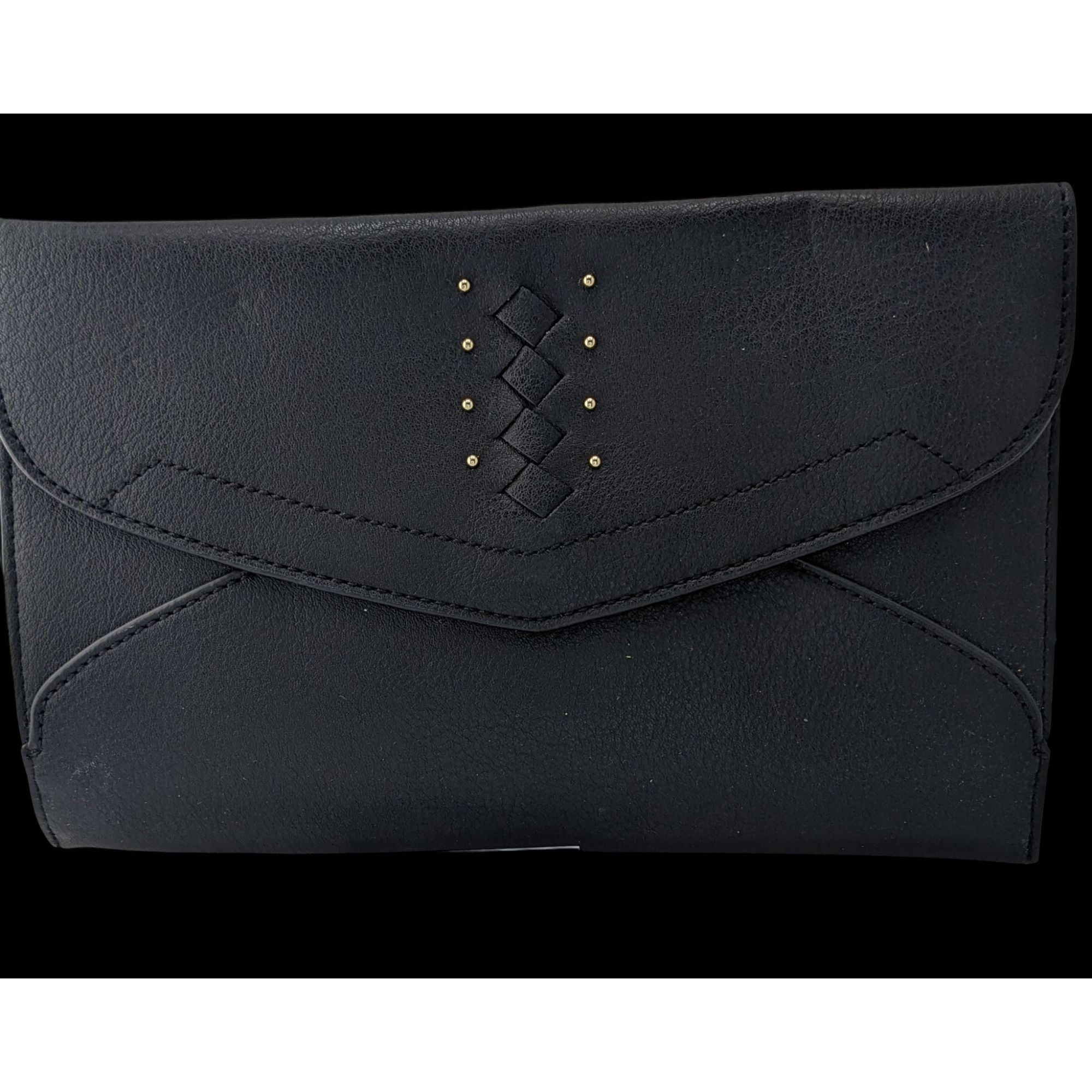 Other Danielle Nicole Black Envelope Clutch Purse With Woven Detai Size ONE SIZE - 1 Thumbnail