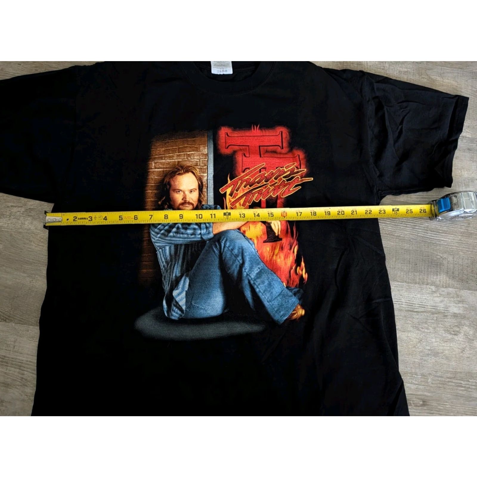 Jerzees VINTAGE Travis Tritt Honky Tonk History Tour T-Shirt 2004 Black Size XL Graphic Print Music Mens Size US XL / EU 56 / 4 - 7 Thumbnail