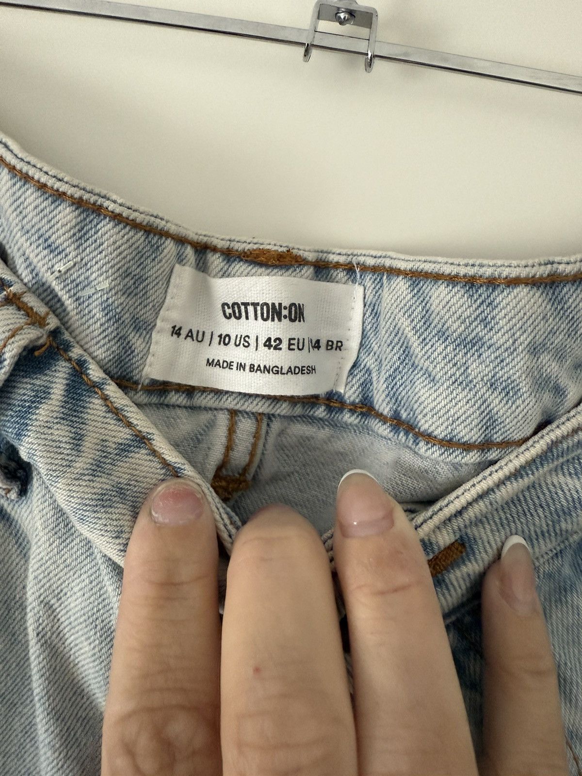 Cotton On Blue Denim Skirt Mini Size 32" / US 10 / IT 46 - 2 Thumbnail
