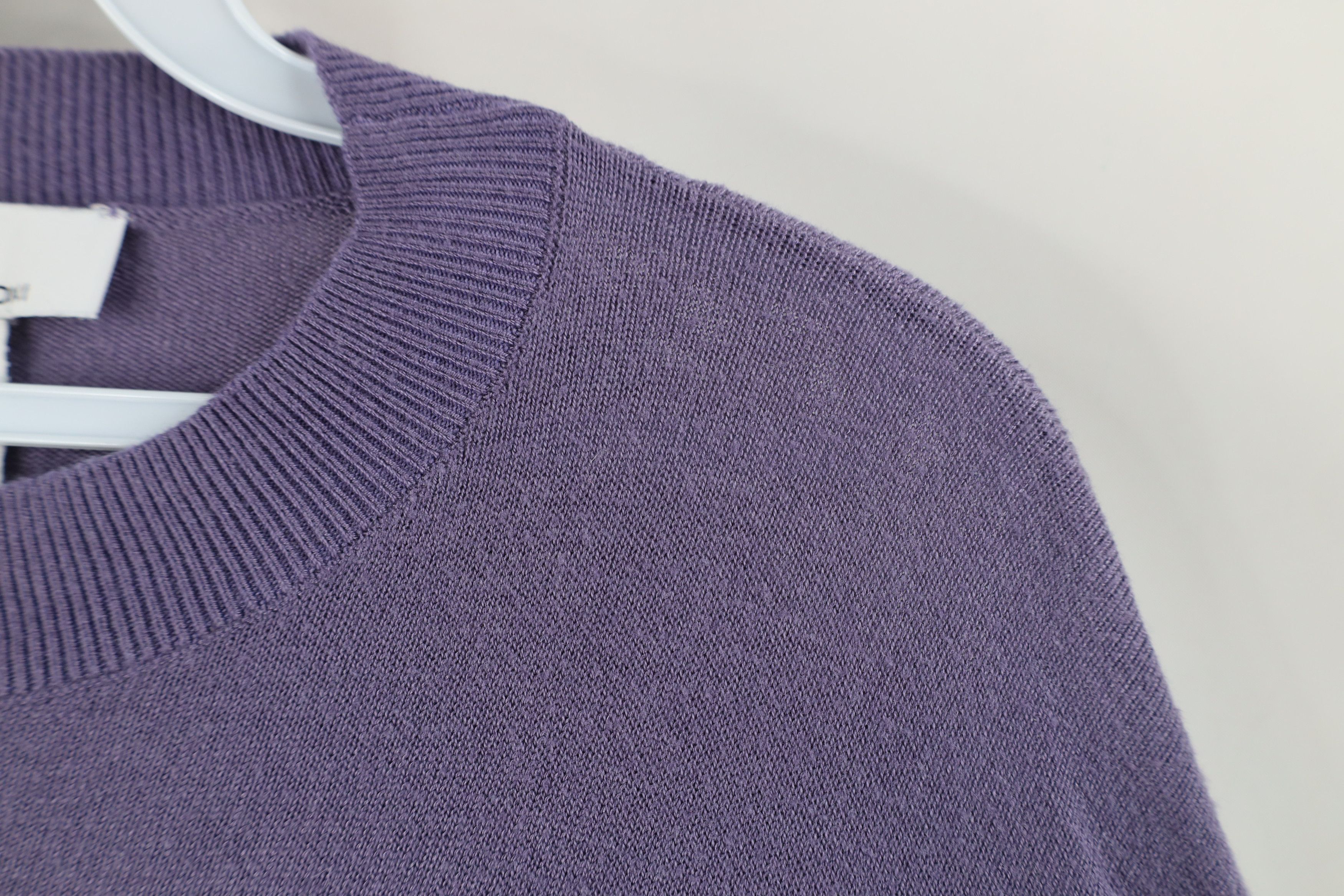 Magaschoni × Vintage Magaschoni Blank Lightweight Cropped Knit Sweater Purple Size M / US 6-8 / IT 42-44 - 4 Thumbnail