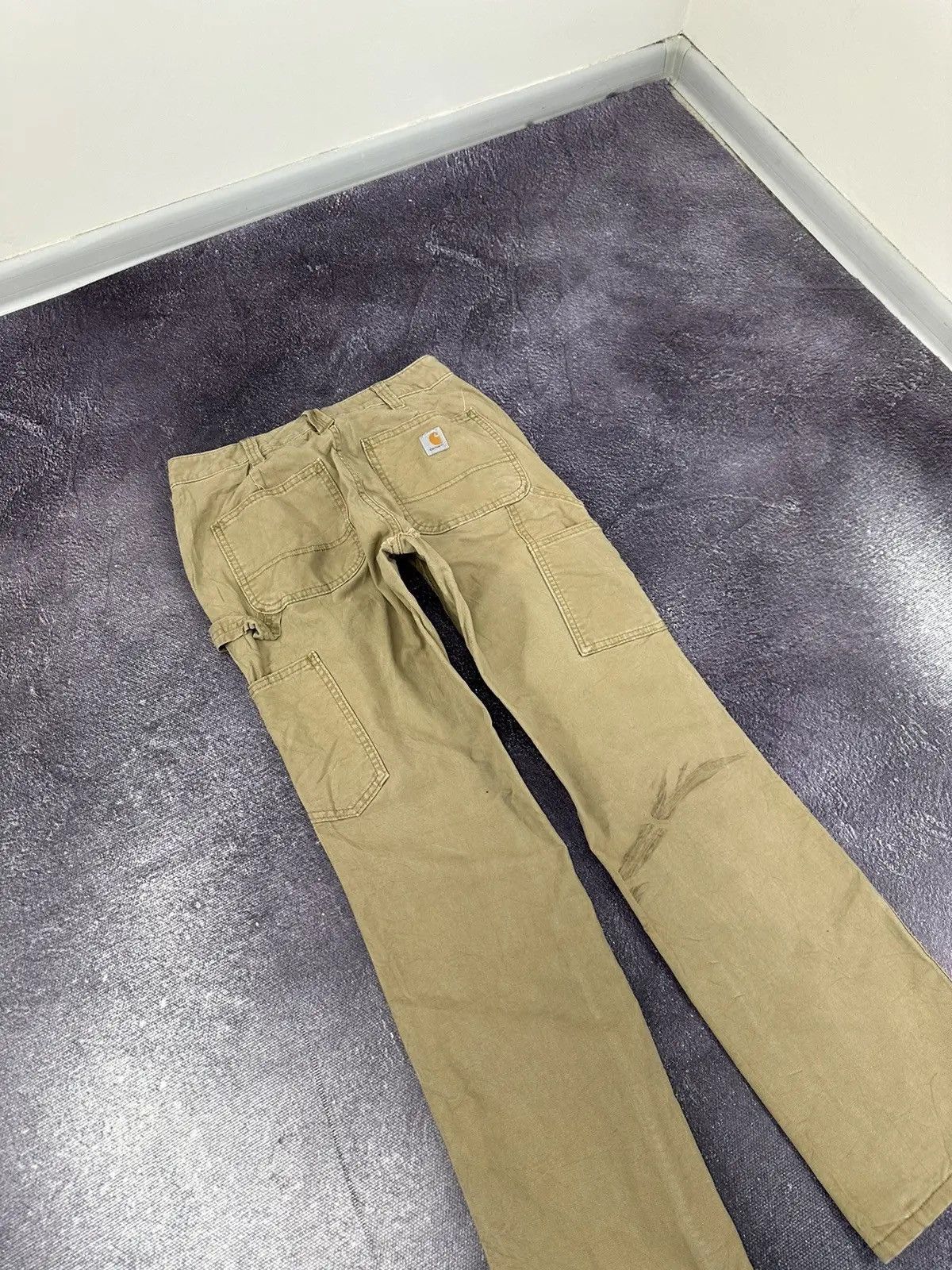 Carhartt × Vintage Vintage Carhartt Y2K Work American Cream Hype Pants Size US 28 / EU 44 - 4 Thumbnail
