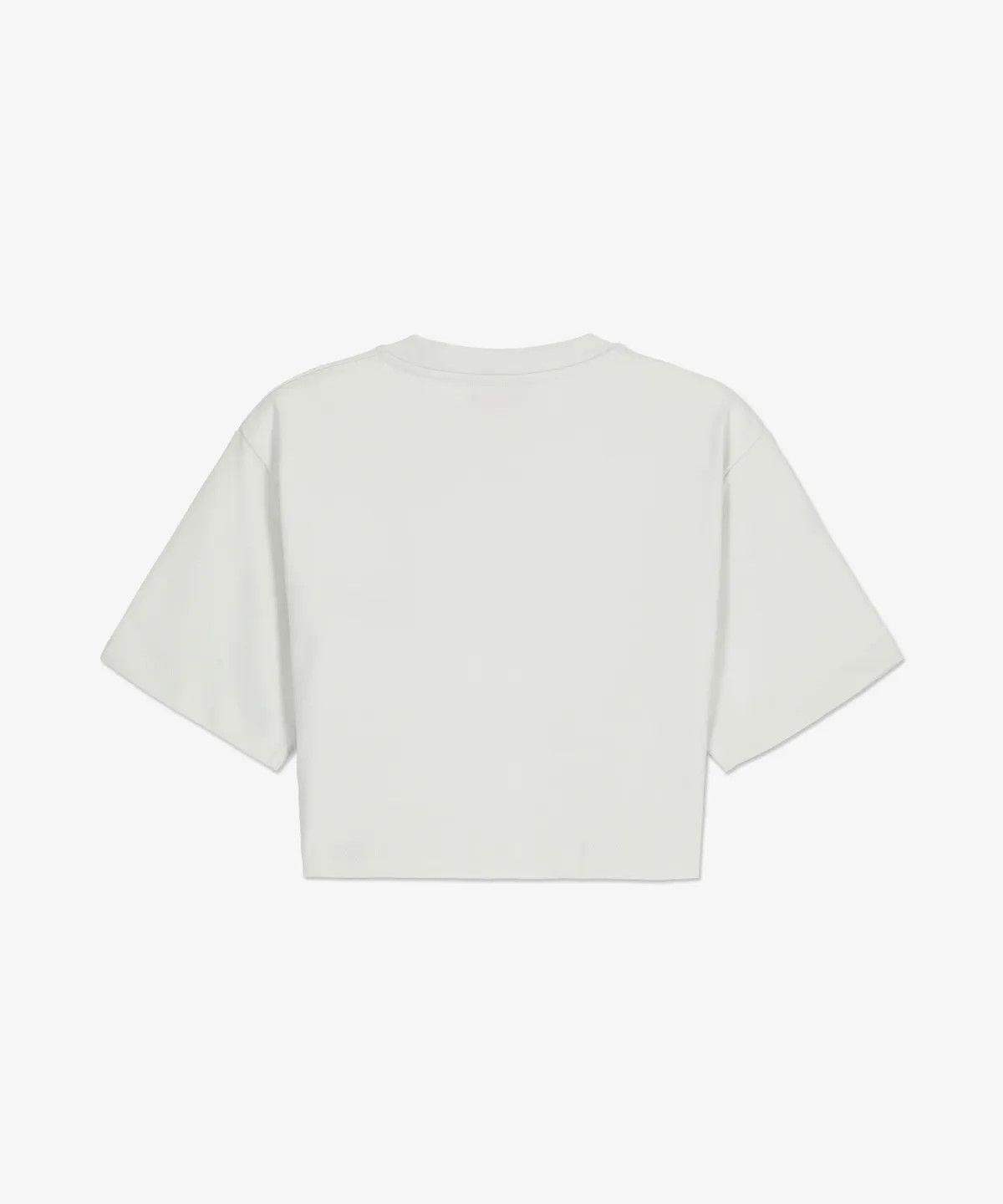 Off-White o1gr1nt0325 Helvetica Cropped T-Shirt in White Size S / US 4 / IT 40 - 2 Thumbnail