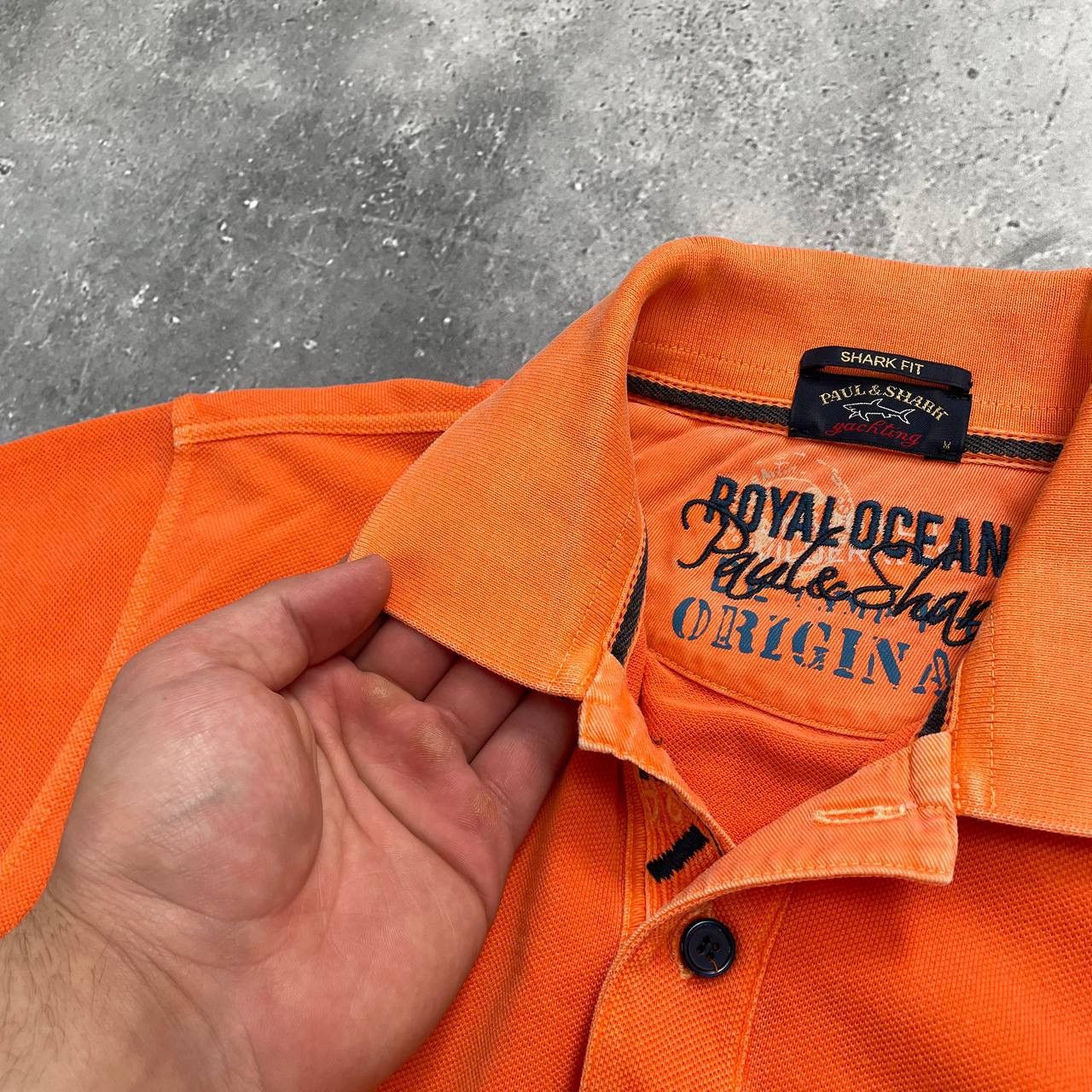 Designer × Paul & Shark Paul & Shark Ocean Team Polo Shirt Garment Dyed Orange M Size US M / EU 48-50 / 2 - 6 Thumbnail