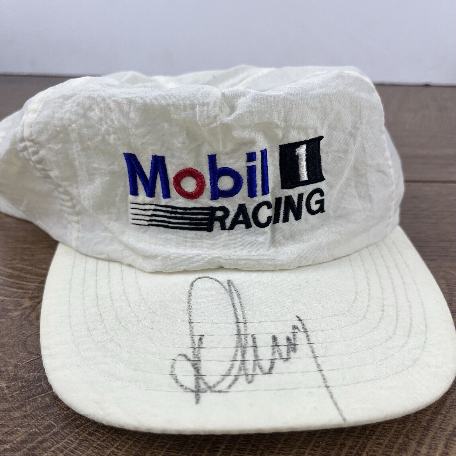 Other Mobile 1 Racing Hat NASCAR Snapback Hat White Adjustable Hat Size ONE SIZE - 4 Thumbnail