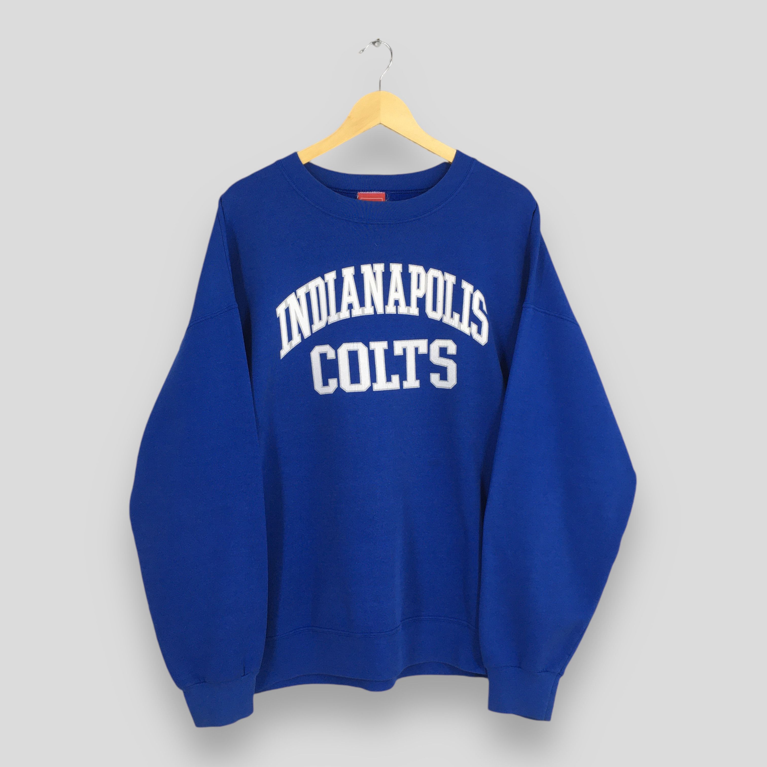 NFL × Vintage Vintage 90s Indianapolis Colts NFL Sweatshirt 2XLarge Size US XXL / EU 58 / 5 - 1 Thumbnail