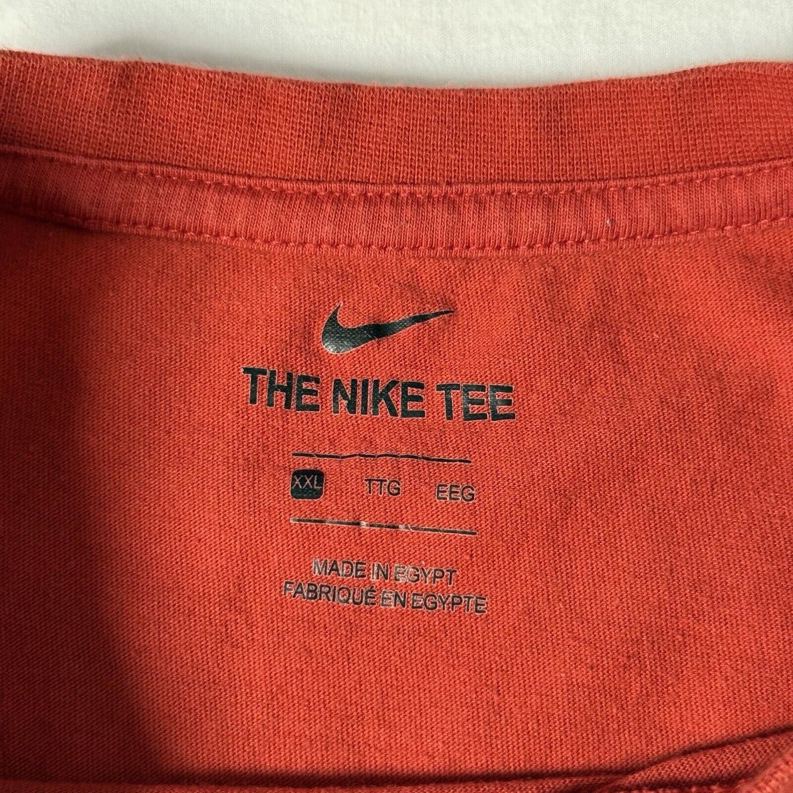 Nike The Nike Tee Logo T-Shirt Short Sleeve Red Men's Sz 2XL Size US XXL / EU 58 / 5 - 4 Thumbnail