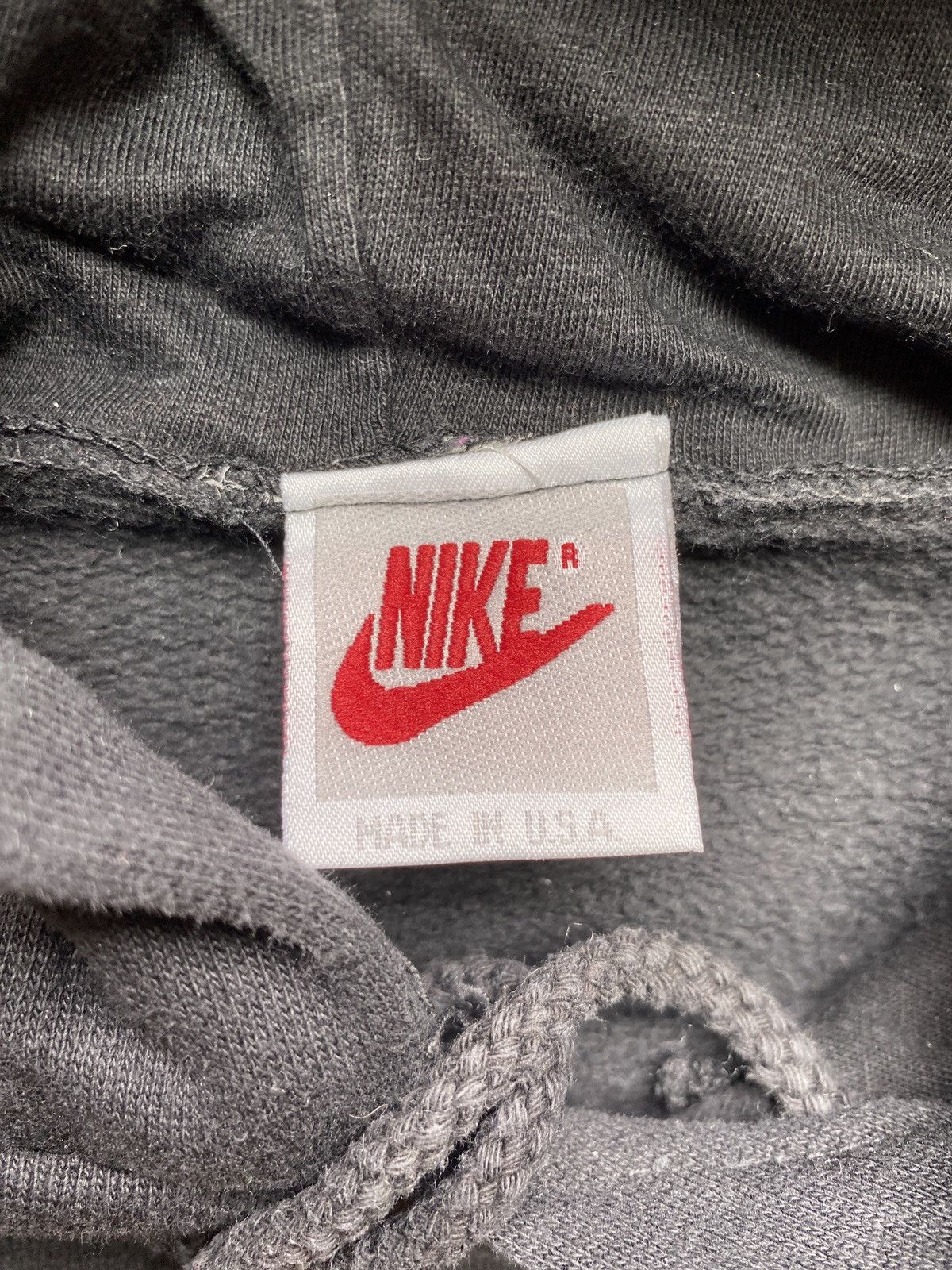 Nike × Vintage 80s Vintage Nike Hoodie Embroidered Sz L Size US L / EU 52-54 / 3 - 8 Thumbnail