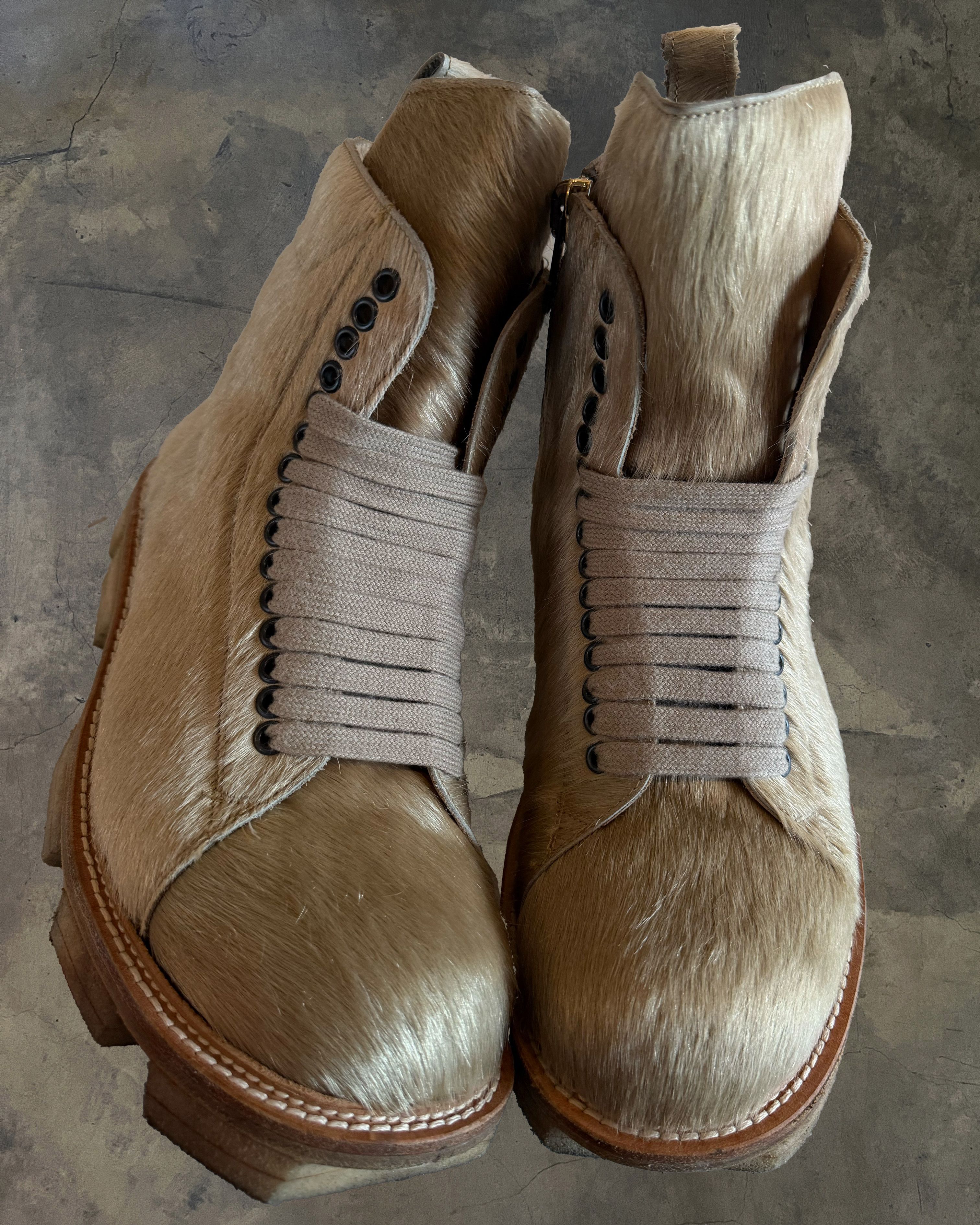 Rick Owens FW13 Plinth Hiker Boots | Grailed