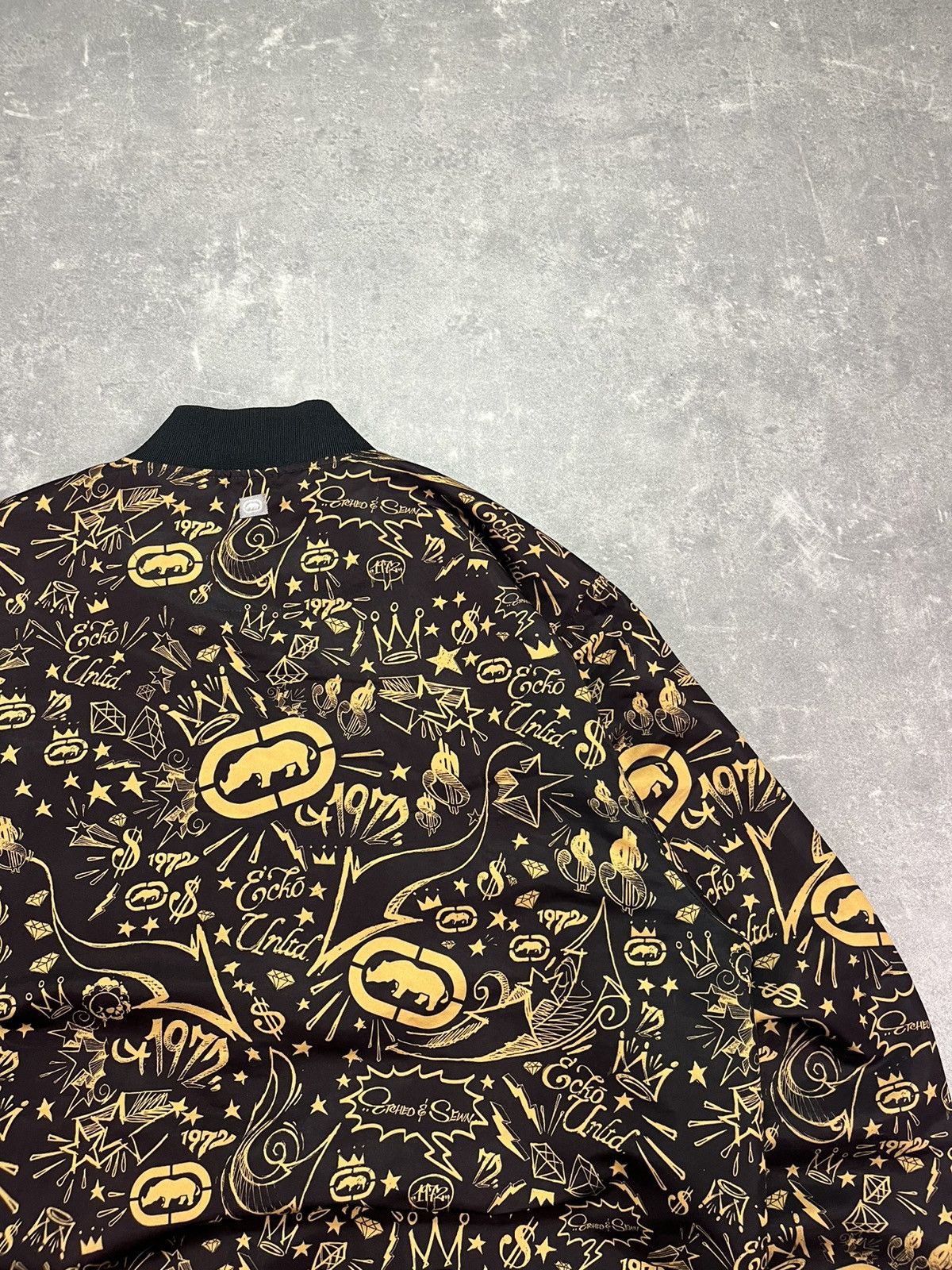 Ecko Unltd. 90s/00s Mega Baggy AOP Multilogo Printed Bombe Jacket XXL Size US XXL / EU 58 / 5 - 13 Thumbnail