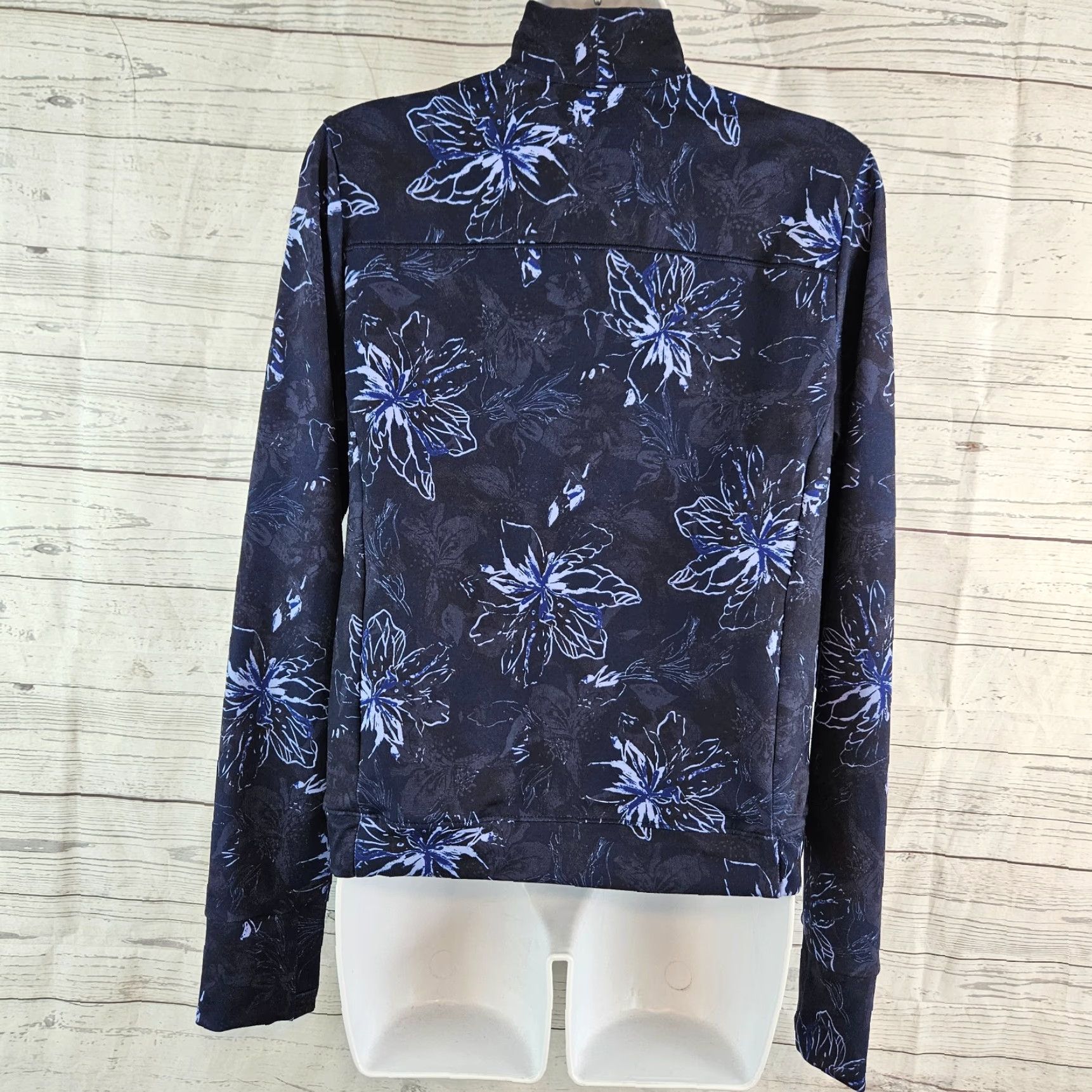 KangaROOS Columbia Womens Pullover Floral Long Sleeve Blue Size M Shirt Sweatshirt Kangaroo Pocket Mens Womens Size M / US 6-8 / IT 42-44 - 5 Thumbnail