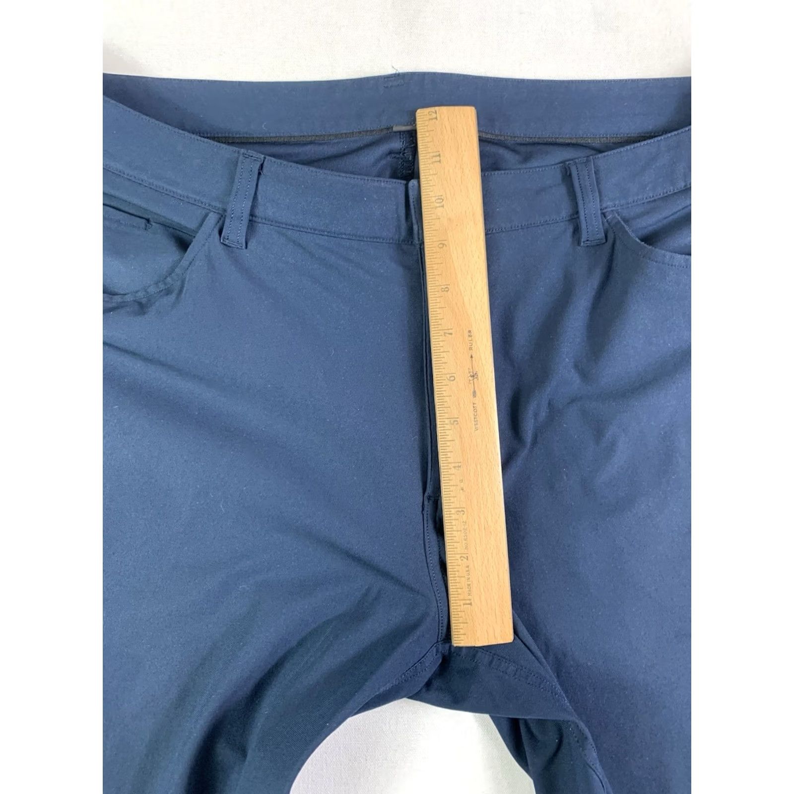 Lululemon Lululemon Commission Pants Warpstreme Slim Trousers Navy Blue 38x31 Mens Size US 38 / EU 54 - 5 Thumbnail