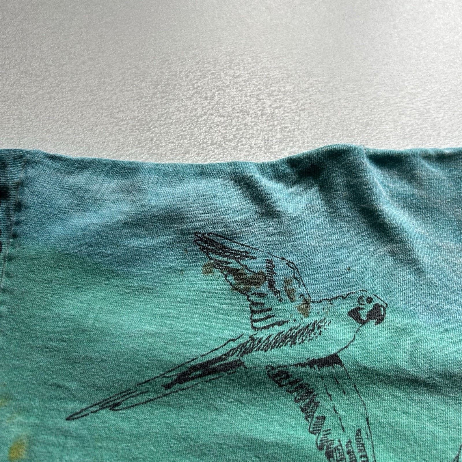 Vintage Vintage 90s Rainforest Animal Art Shirt XL Tie Dye Distress Size US XL / EU 56 / 4 - 14 Thumbnail
