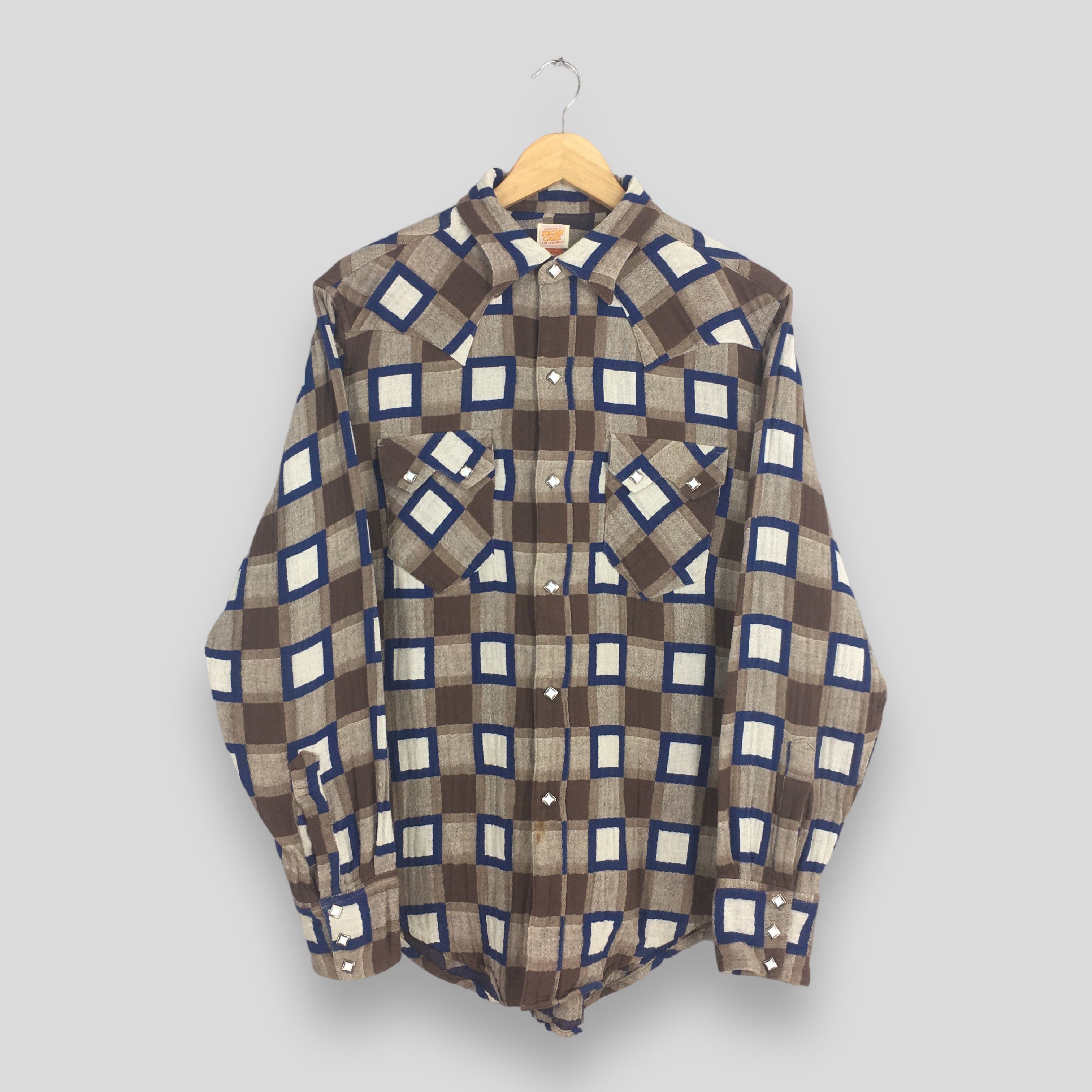 Sugar Cane Vintage Sugar Cane Japan Plaid Checkered Shirt Large Size US L / EU 52-54 / 3 - 1 Thumbnail