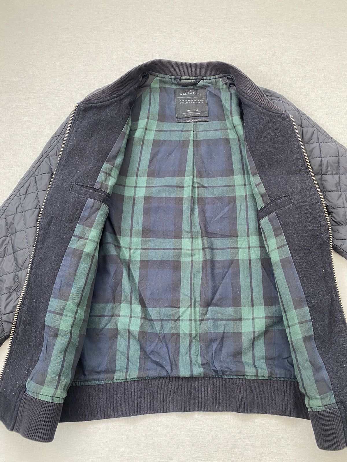 Allsaints Men’s Allsaints Host Bomber Wool Jacket Size M Size US M / EU 48-50 / 2 - 5 Thumbnail