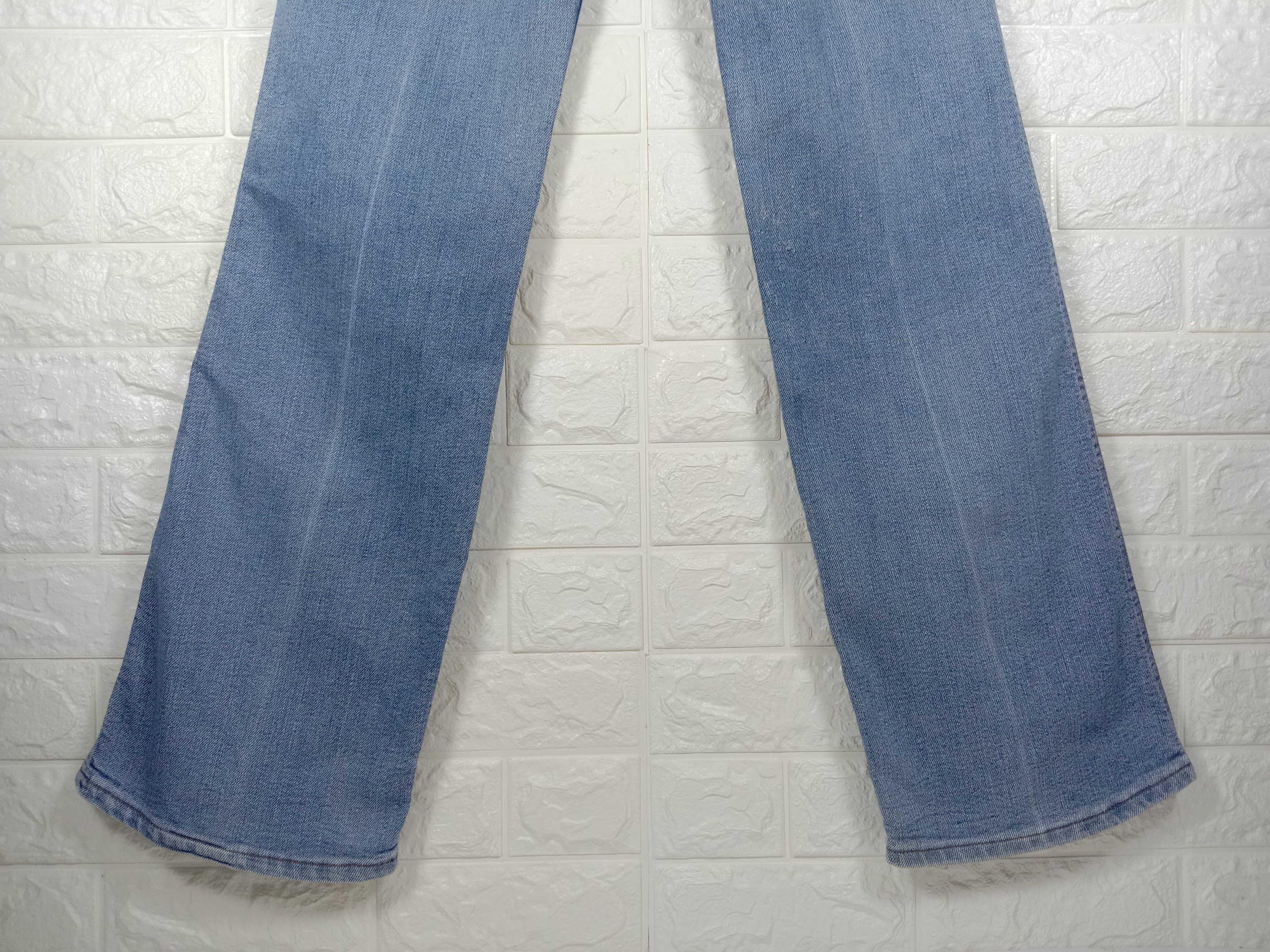 Levi's Vintage 80s Levi's Flare Jeans Talon Zipper Faded Blue Denim Size 29" - 8 Thumbnail