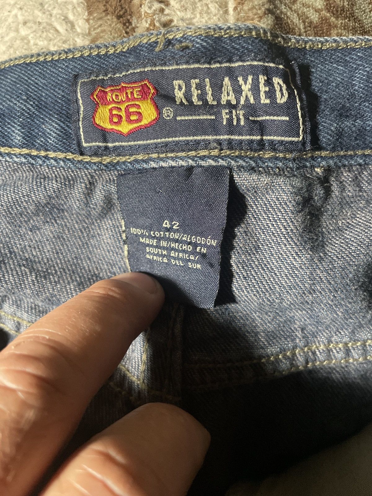 Route 66 × Vintage Route 66 Jean Denim Shorts Jorts Skater relaxed fit size 42 Size US 42 / EU 58 - 5 Thumbnail