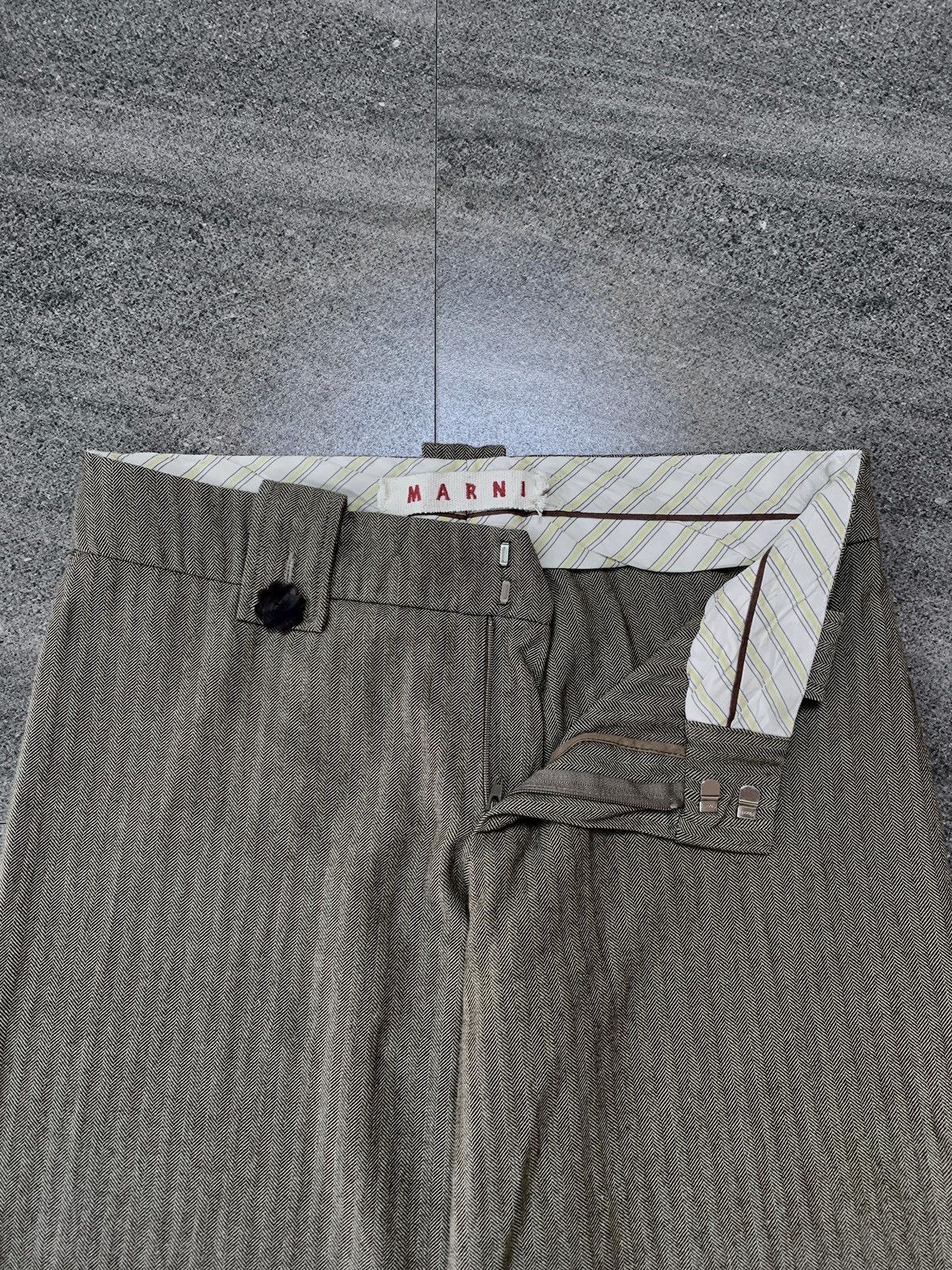 Marni Wideleg Cropped Wool Blend Trousers Size US 30 / EU 46 - 5 Thumbnail